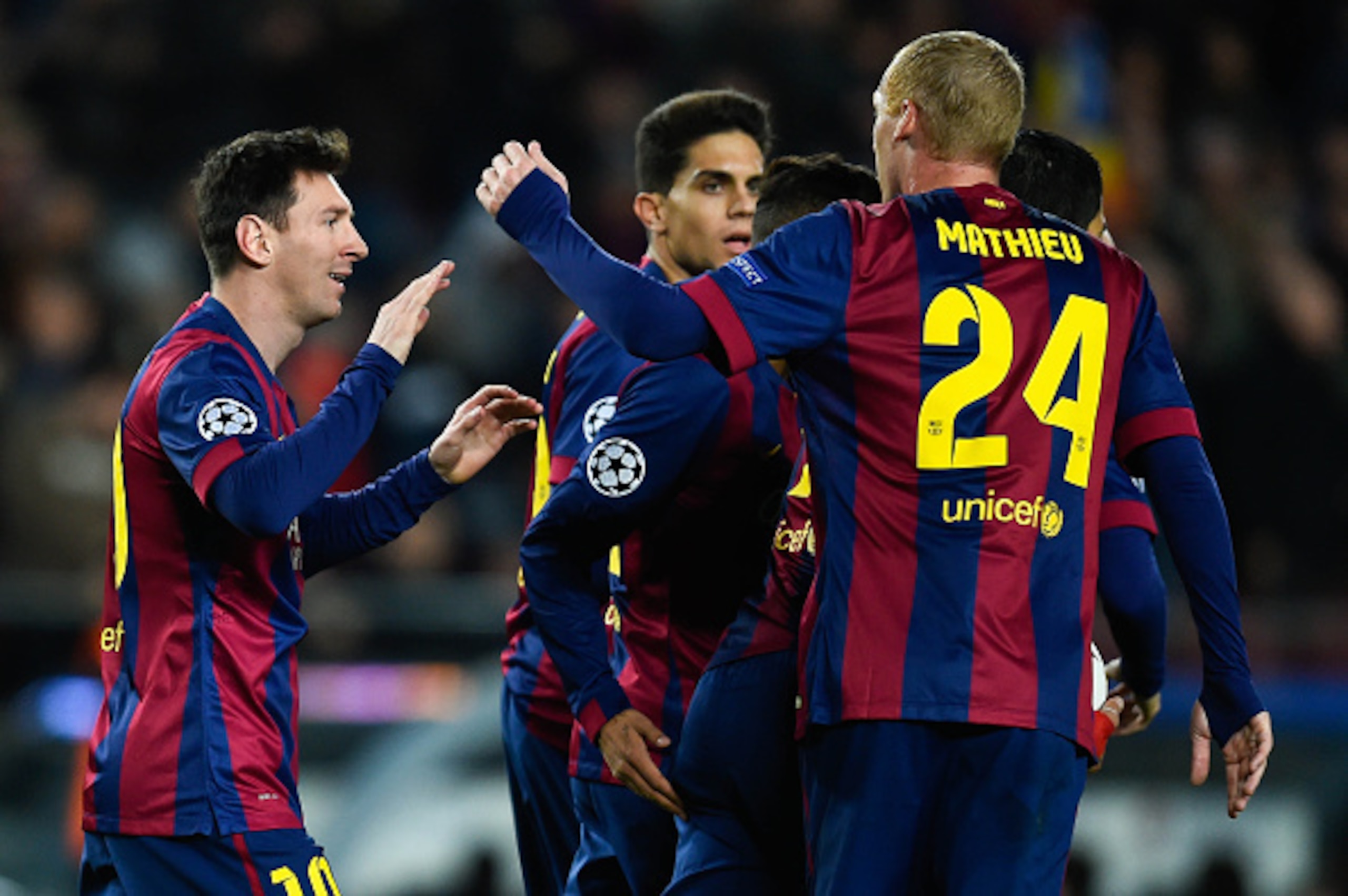 Barca won their group on the last matchday.