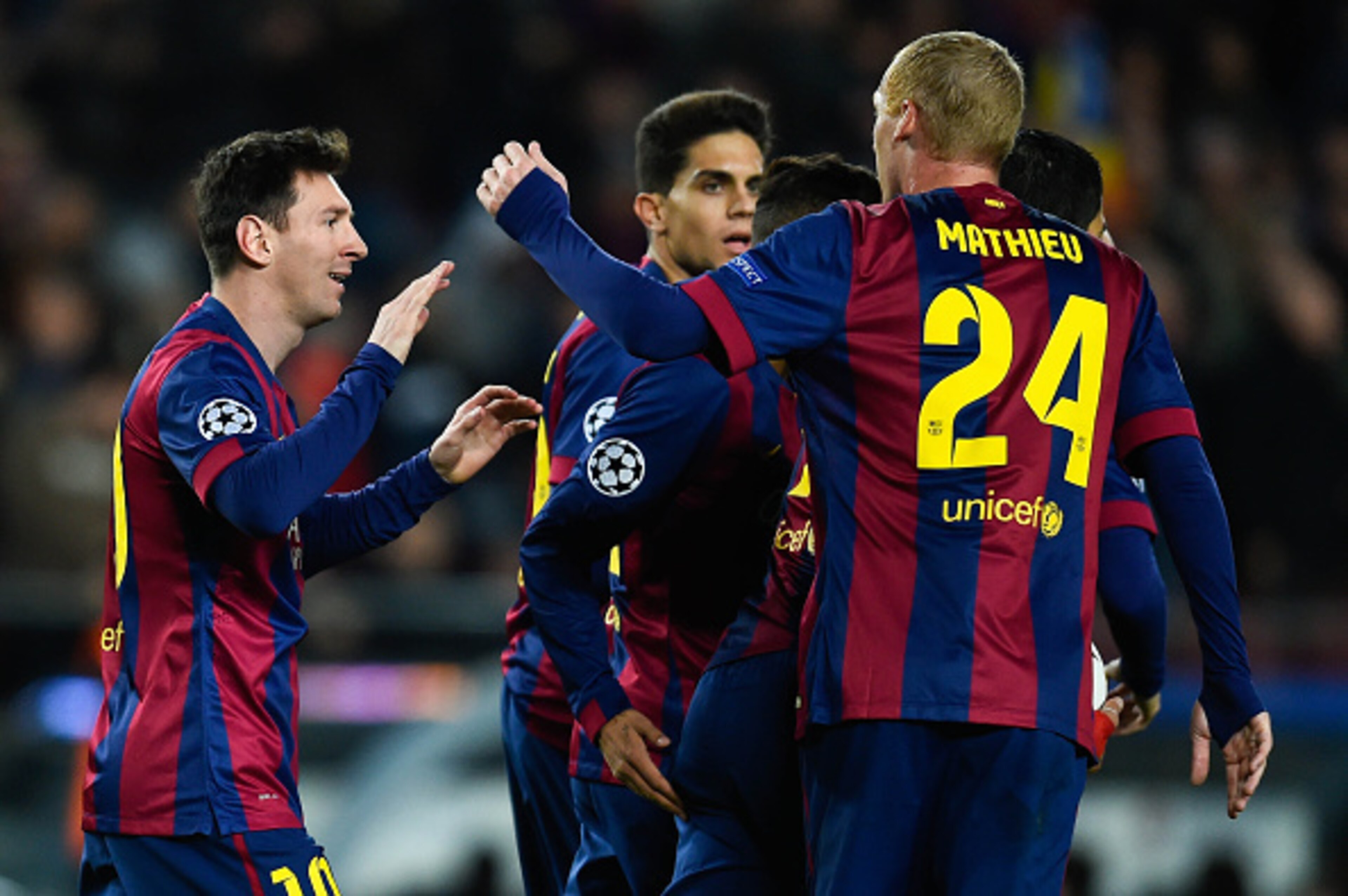 Barca won their group on the last matchday.