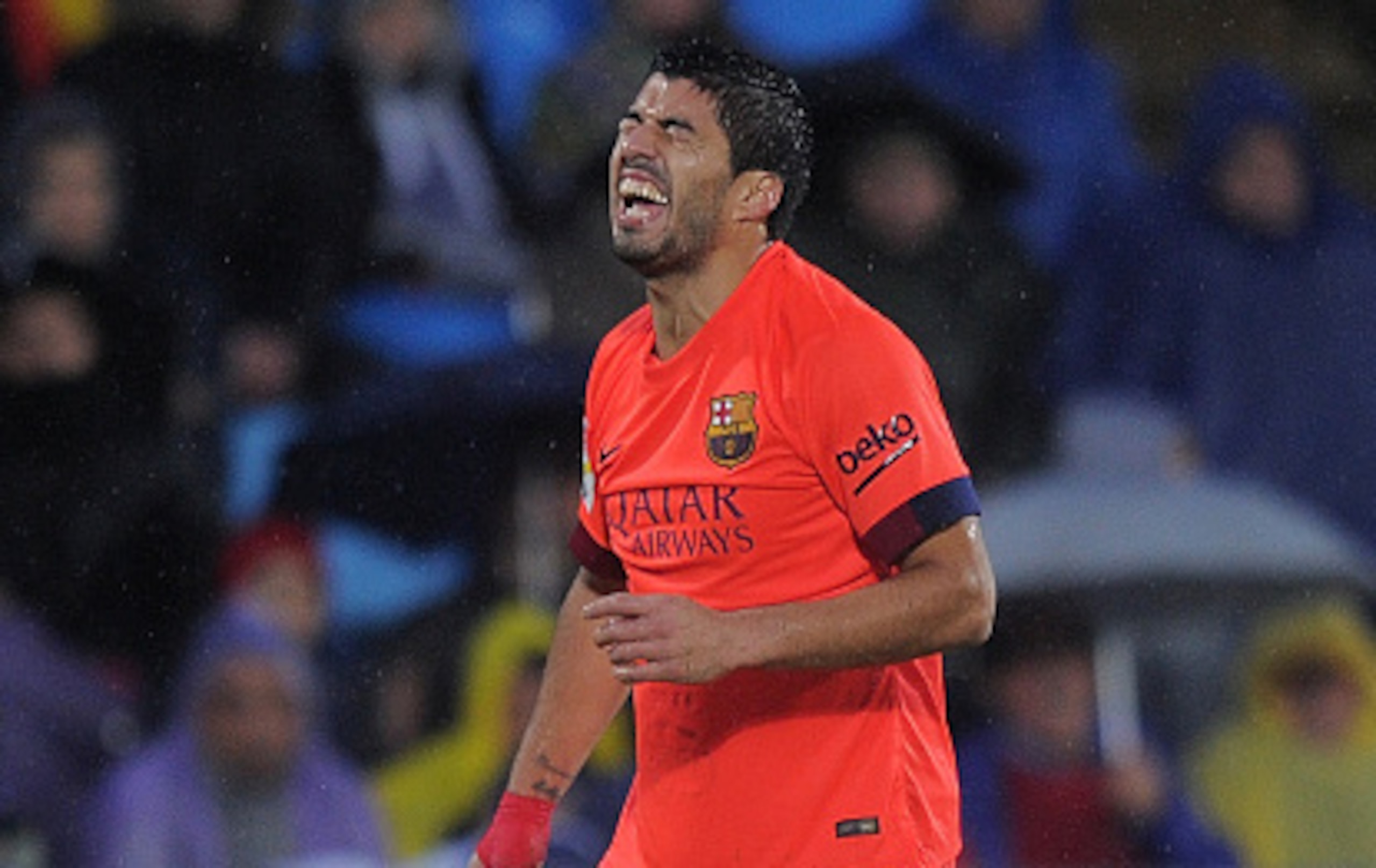 Another chance missed by Luis Suarez