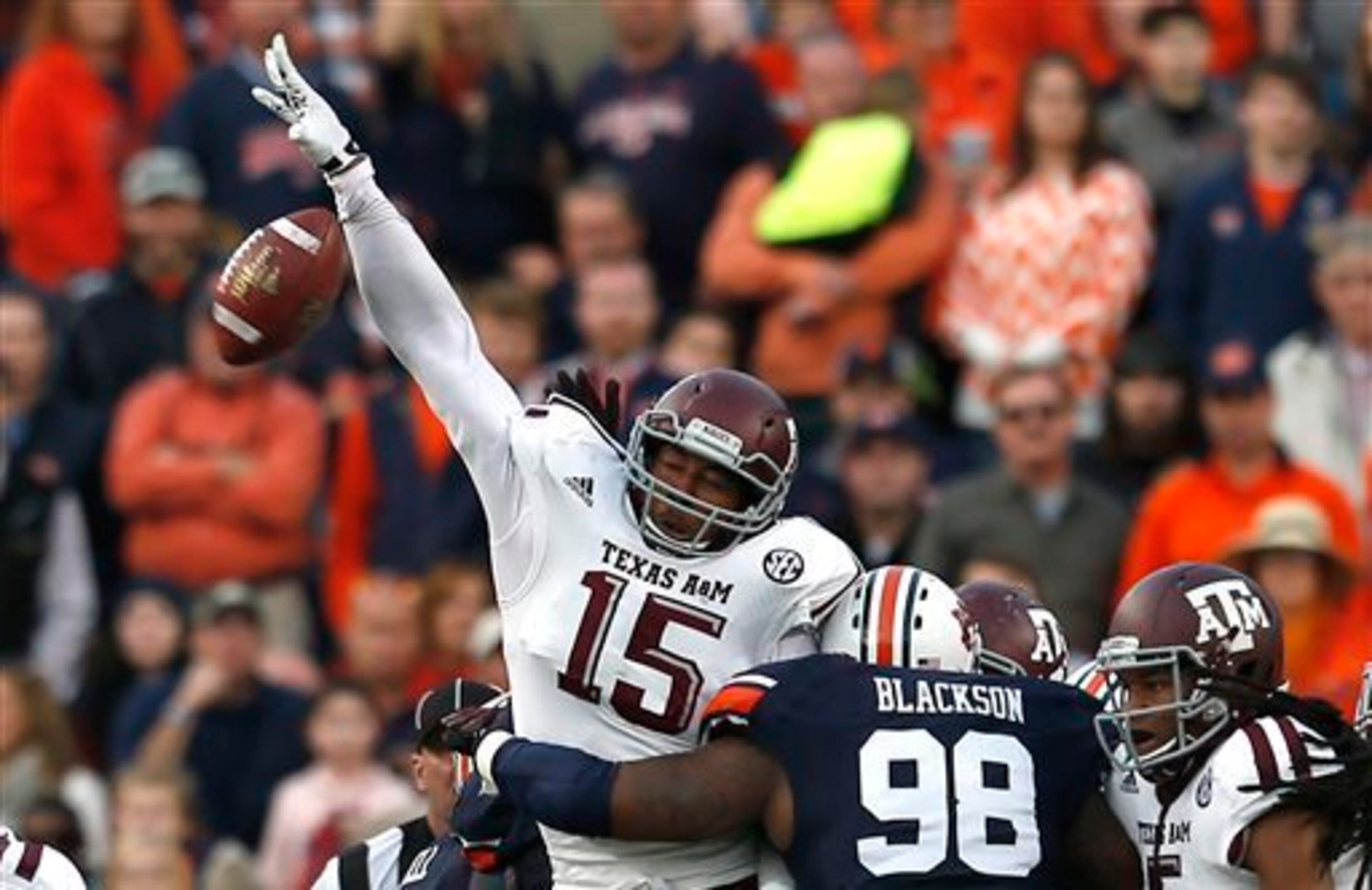 Myles Garrett was a pass-rushing force for Texas A&M this season. Myles Garrett was a pass-rushing force for Texas A&M this season.