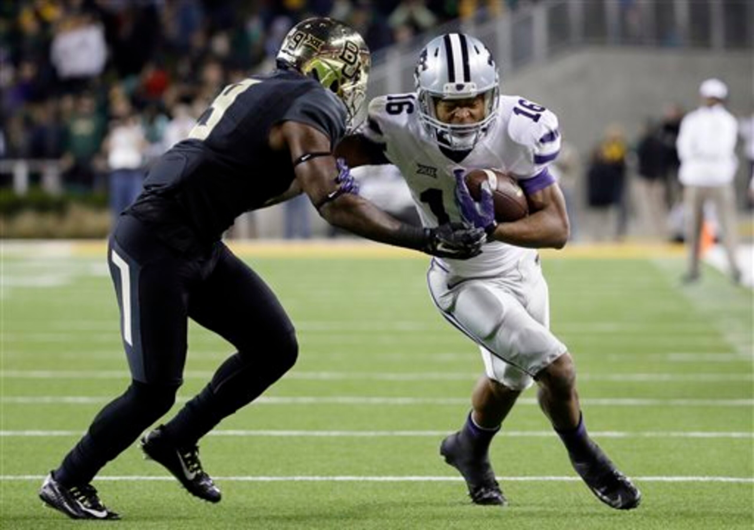 Kansas State WR Tyler Lockett is an impressive playmaker in a smaller frame.
