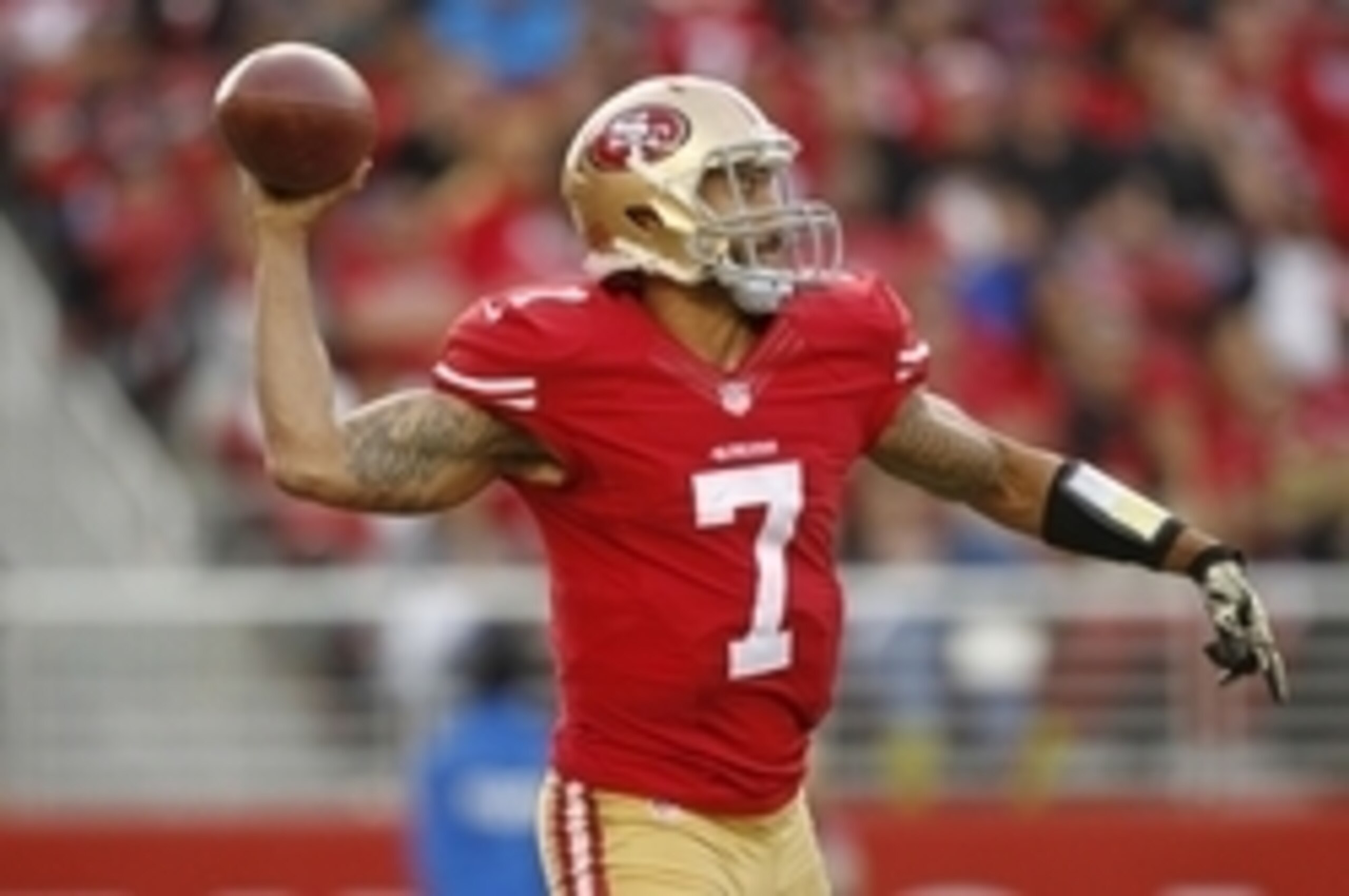 The growth of Colin Kaepernick has not happened this year.