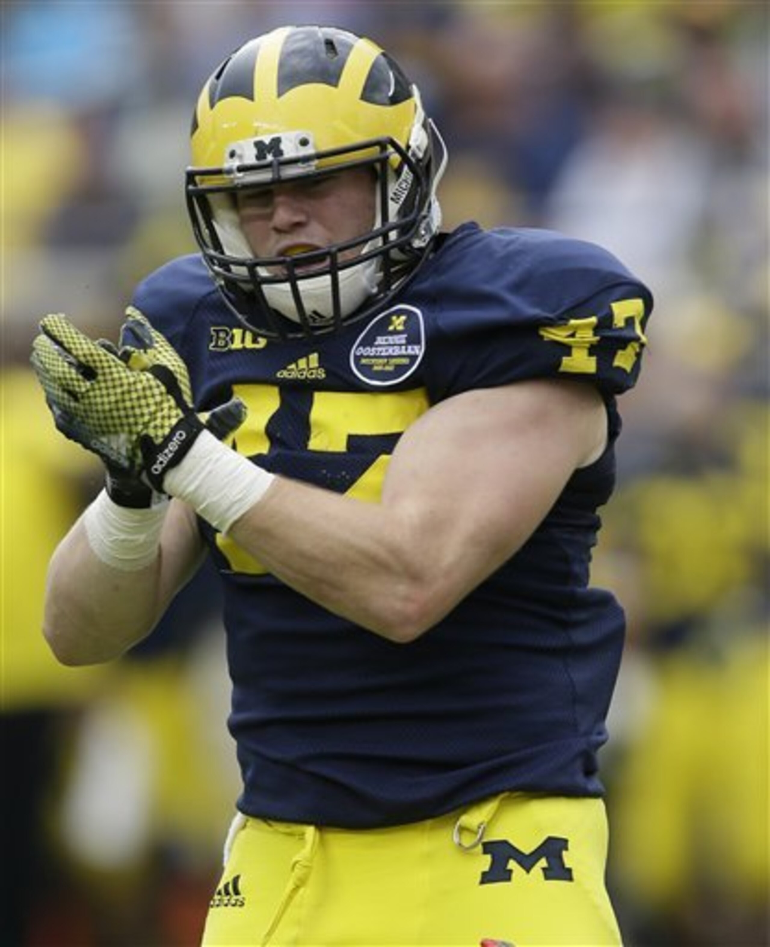 Jake Ryan solidified the middle of Michigan's run defense in 2014.
