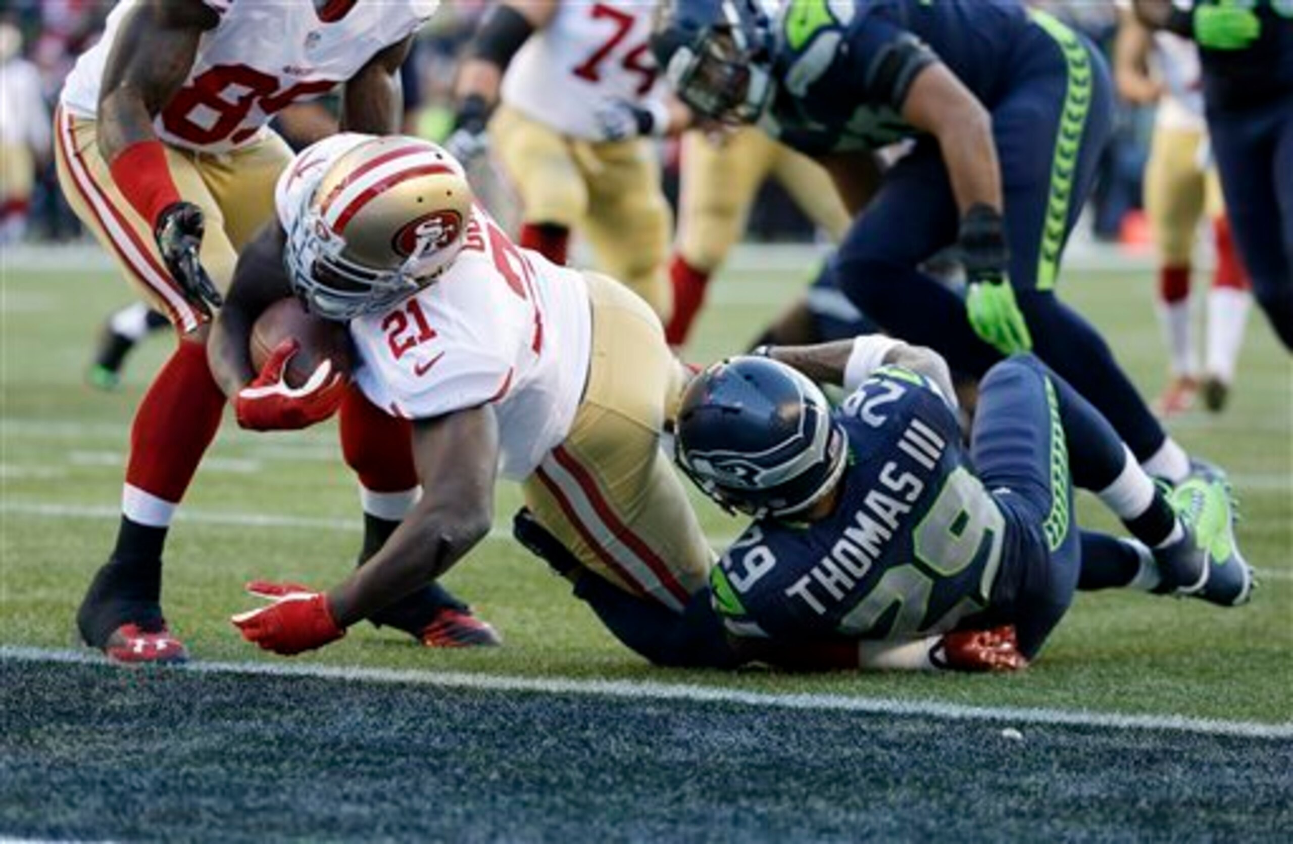 Frank Gore posted the lone score for the 49ers on Sunday.