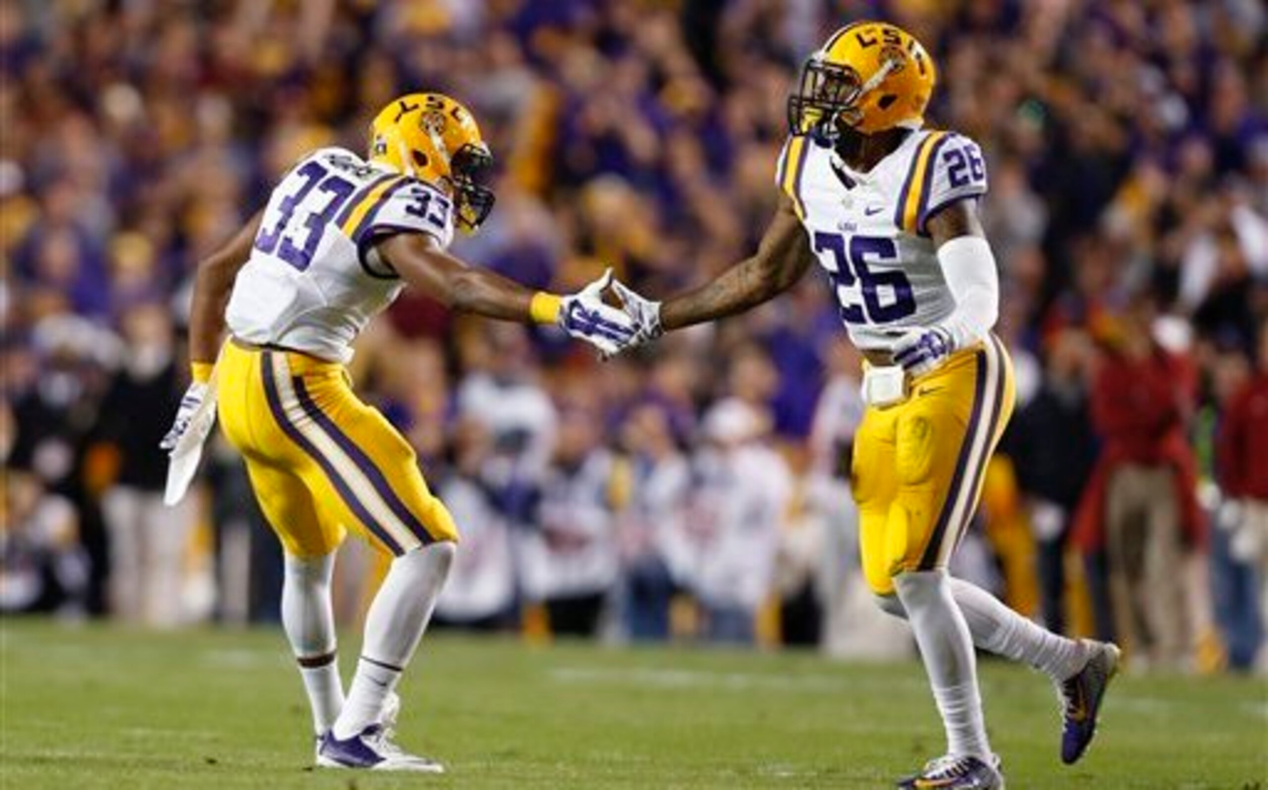 LSU safeties Jamal Adams (left) and Ronald Martin (right).