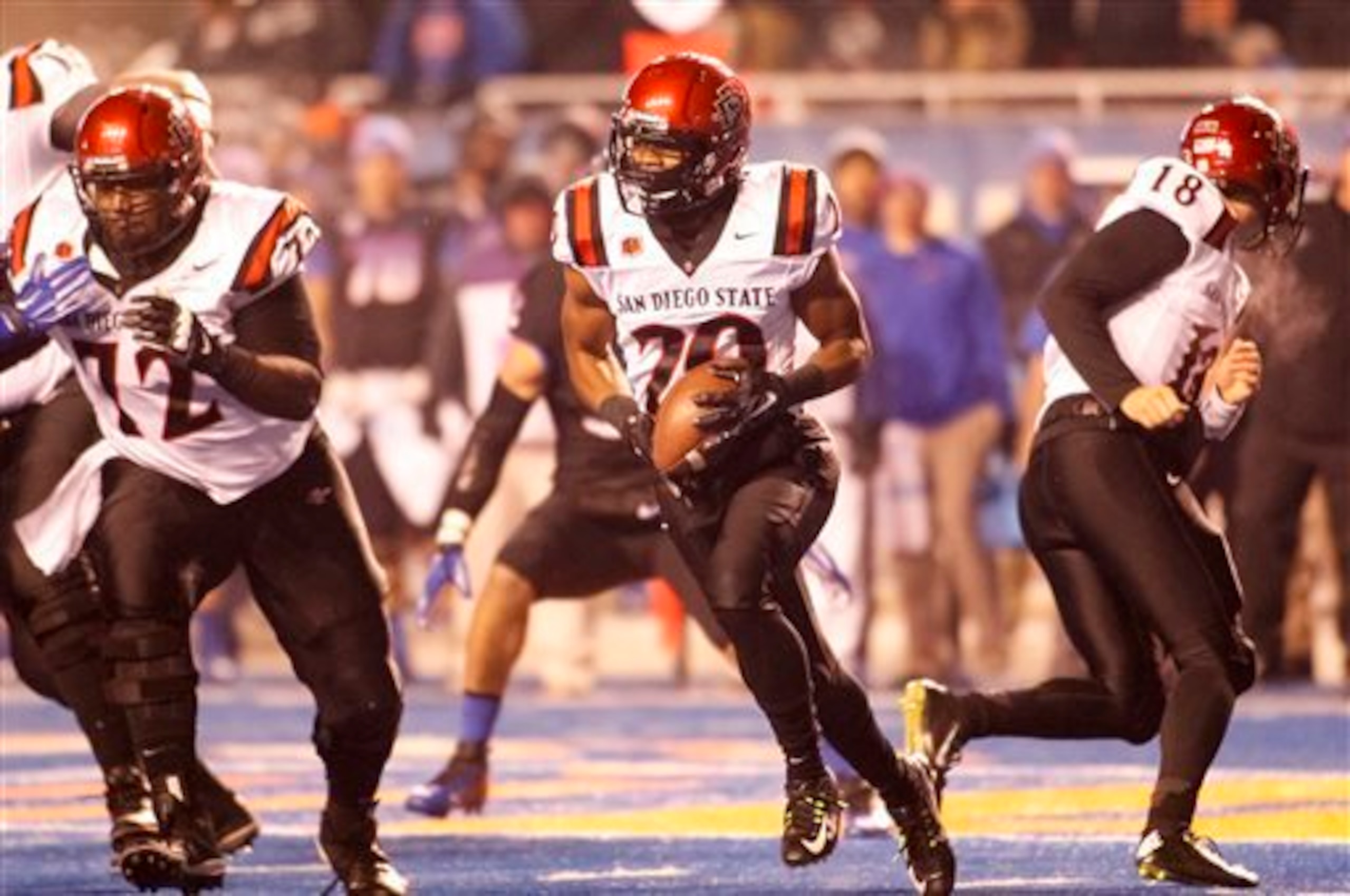 San Diego State's offense ran smoothly with help from lineman Terry Poole this fall.