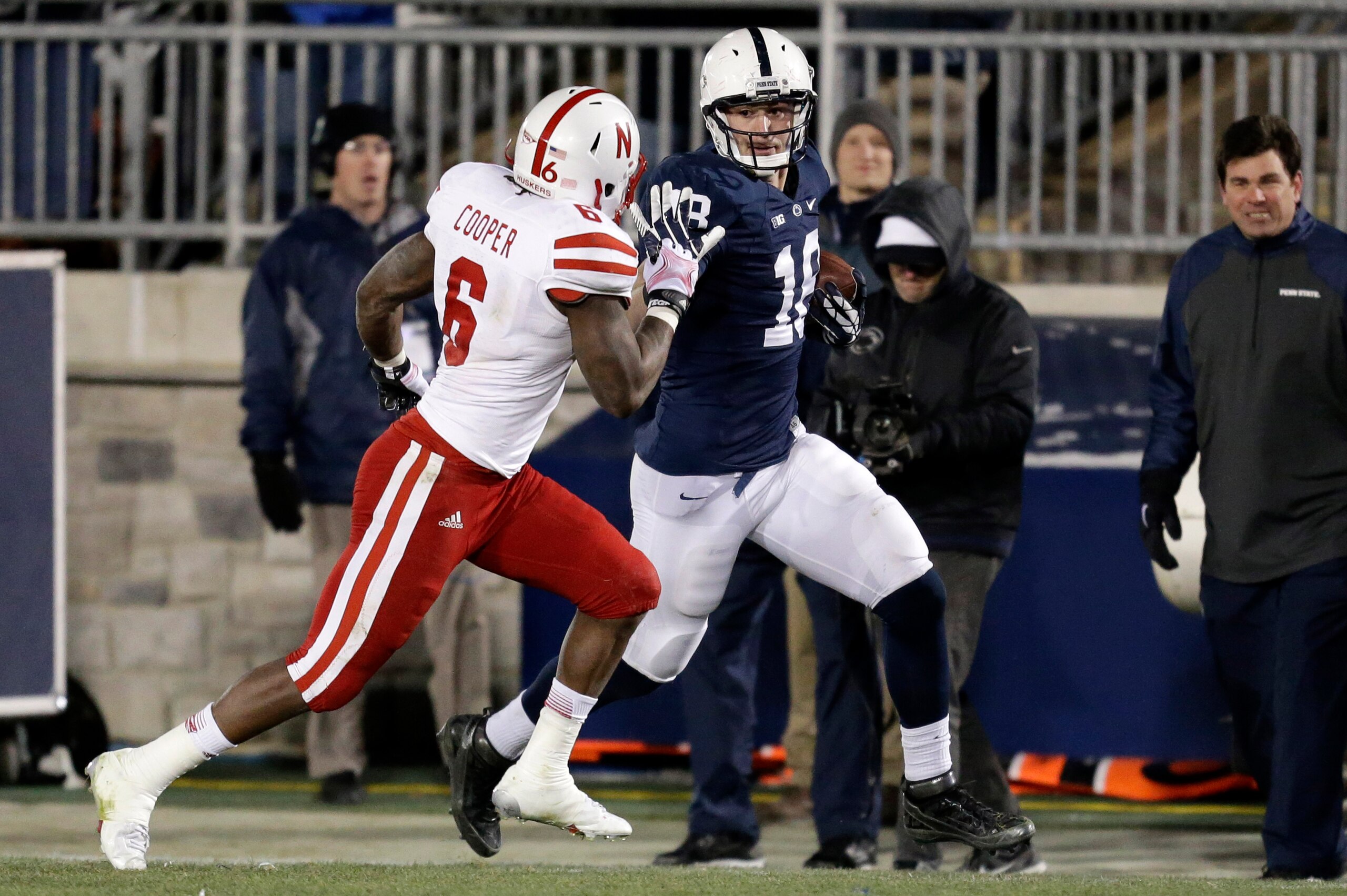 Jesse James has potential as an athletic NFL tight end.