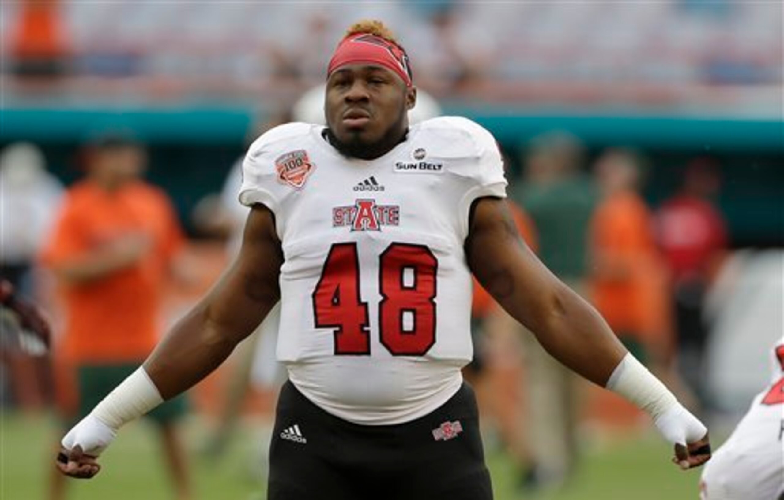 Arkansas State linebacker Qushaun Lee has been highly prolific for the Red Wolves.