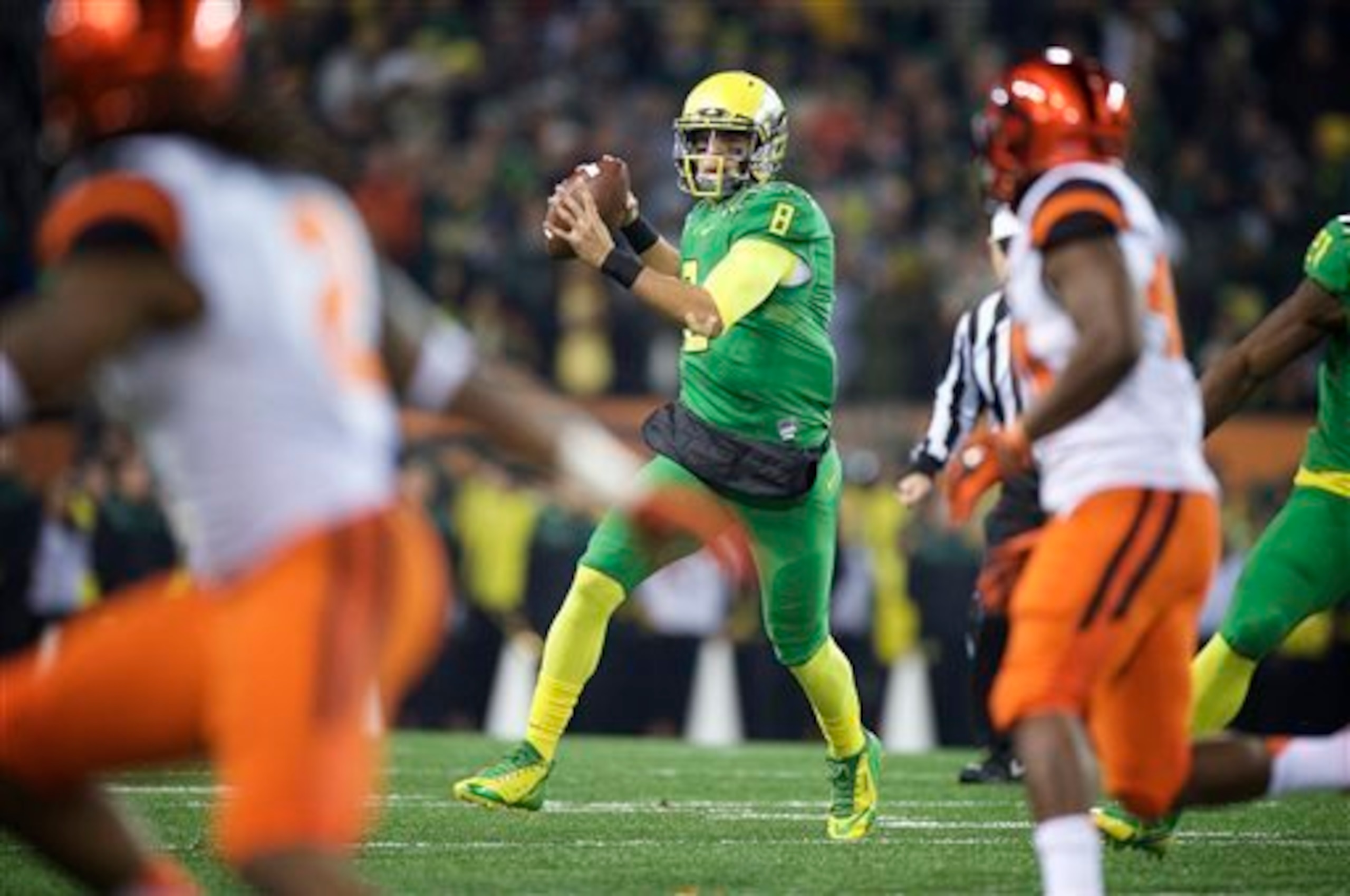 It would be a big surprise if Marcus Mariota returned for his senior season of college football.