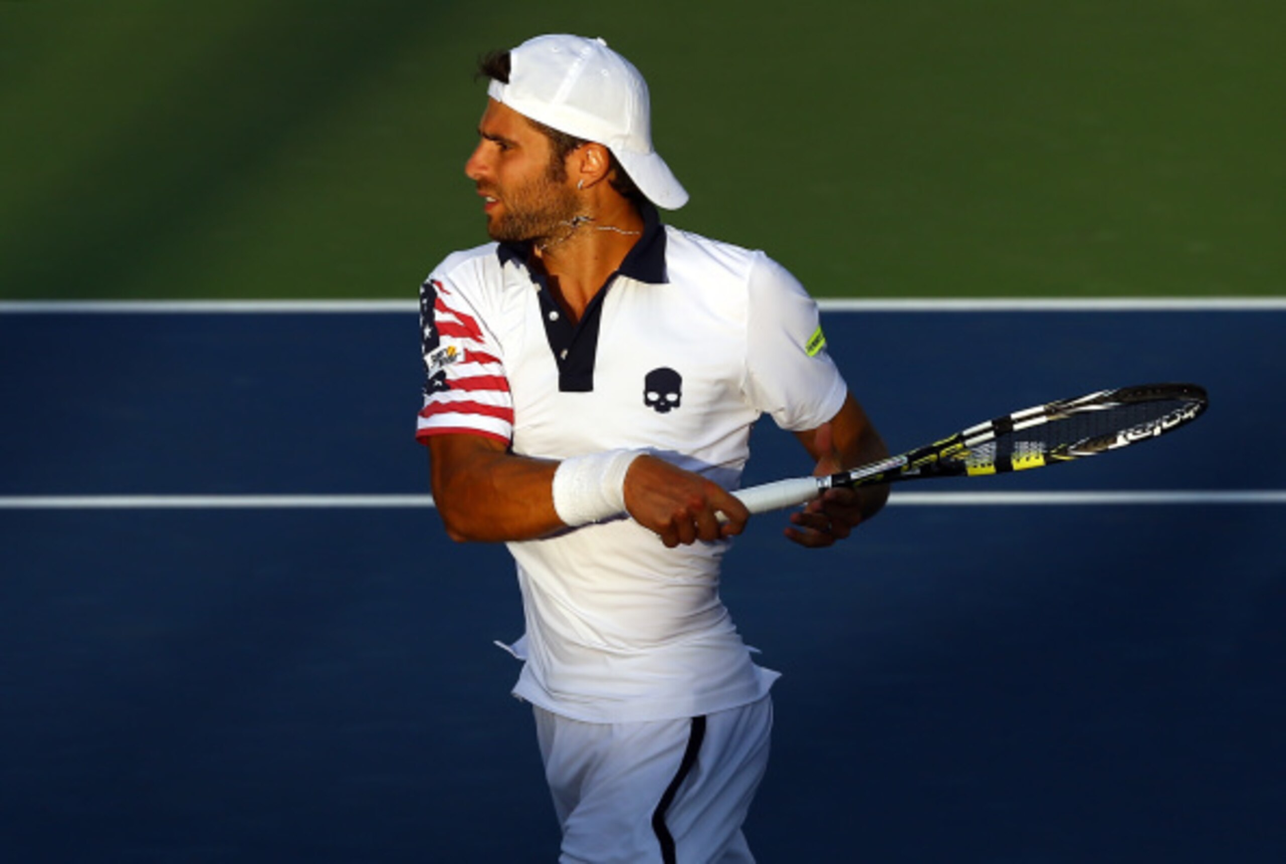 Simone Bolelli during a 2014 U.S. Open match.