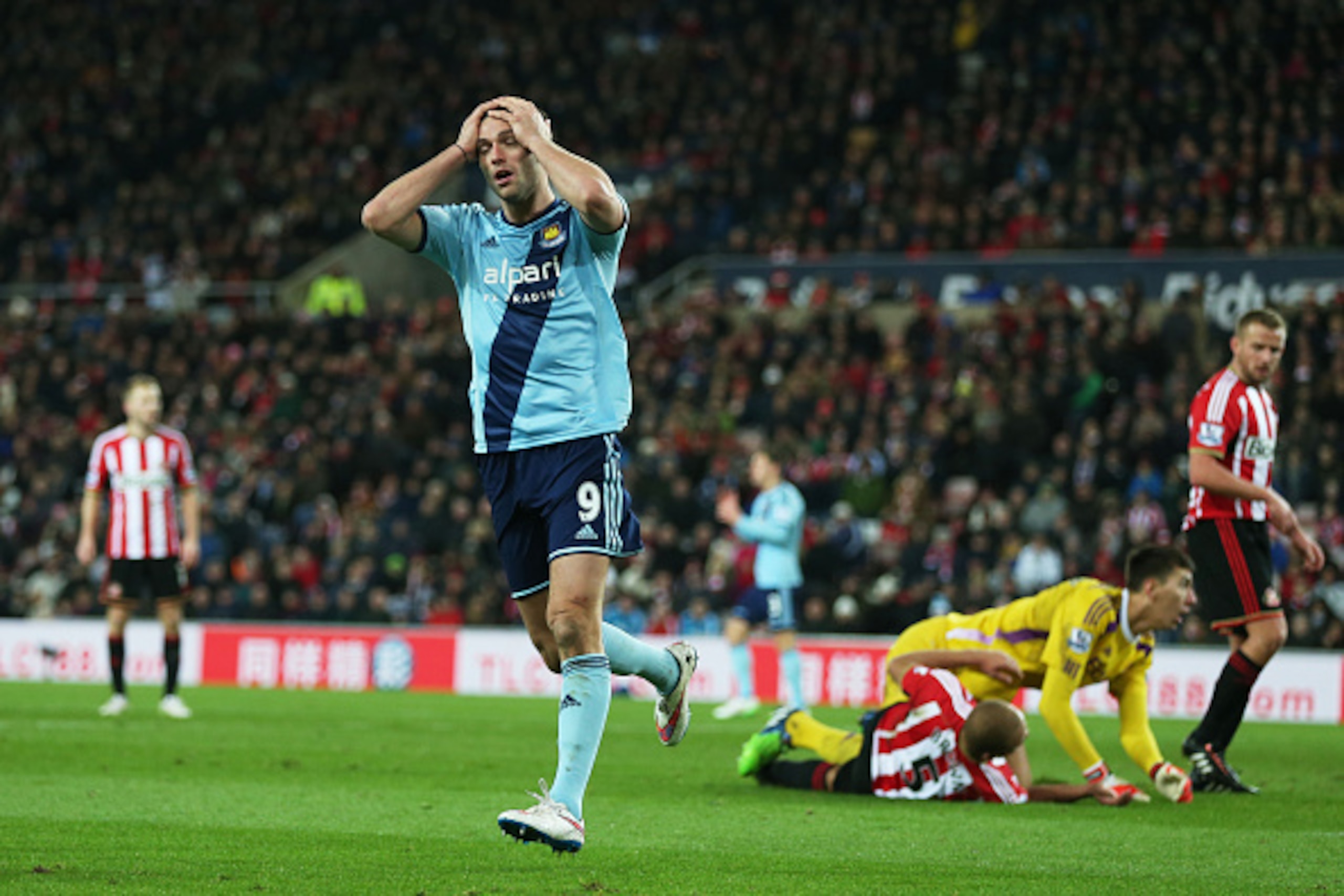 As things stand, Andy Carroll will be playing Champions League football next season.