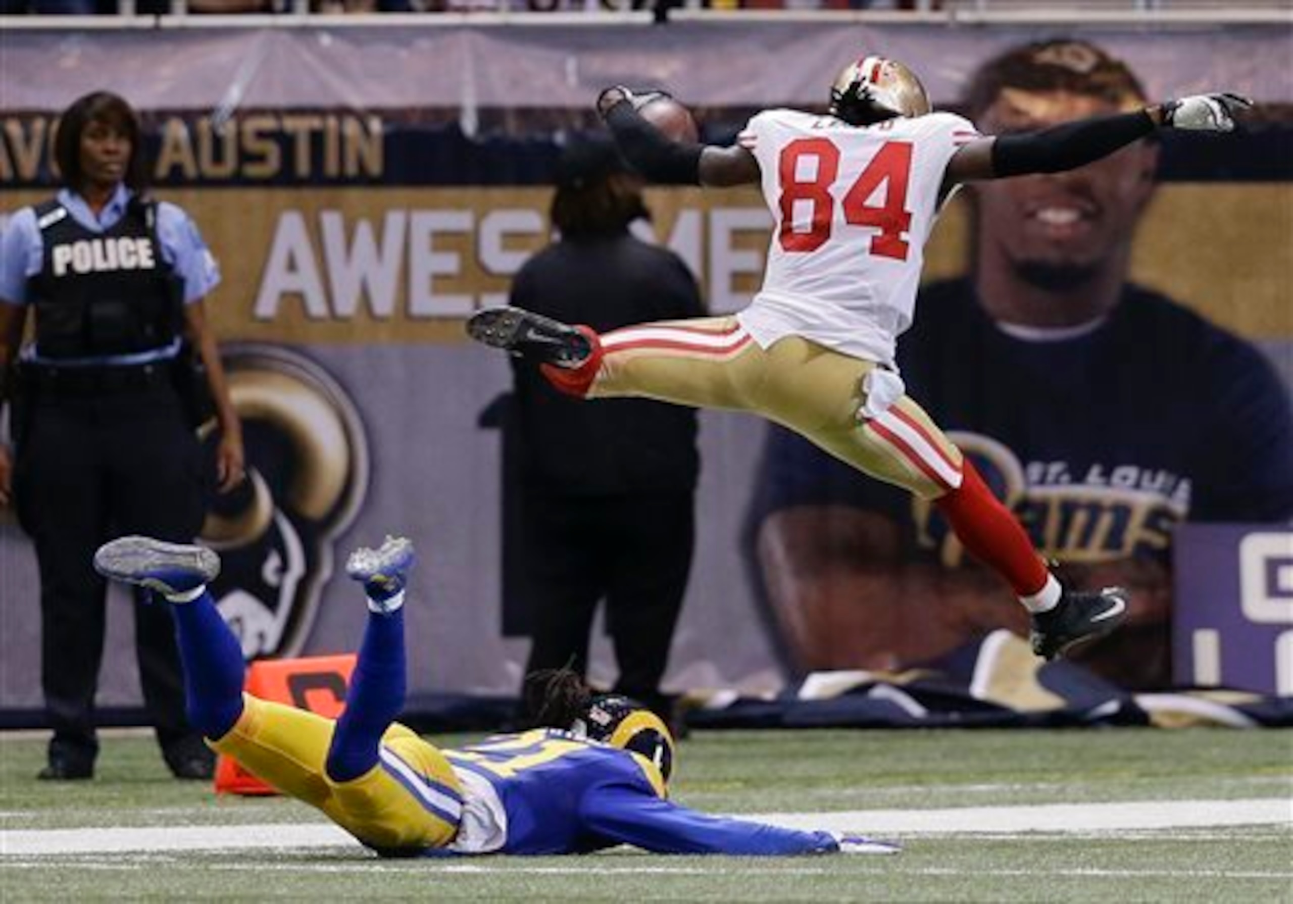 Wide receiver Brandon Lloyd flashed speed at times, but it was not frequent enough to give the 49ers a legitimate deep threat.