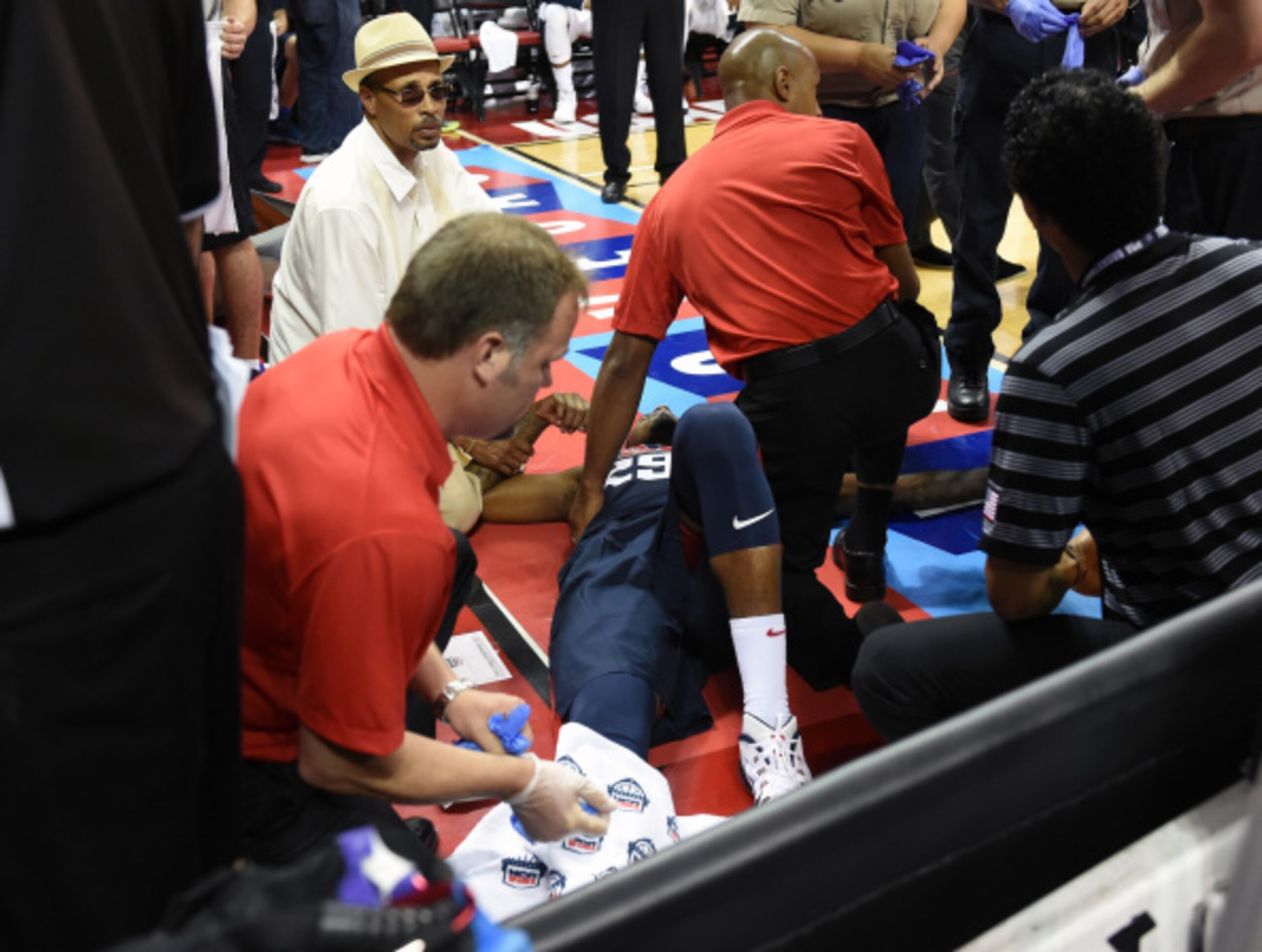 Paul George's broken leg was something most people had to see at least once.