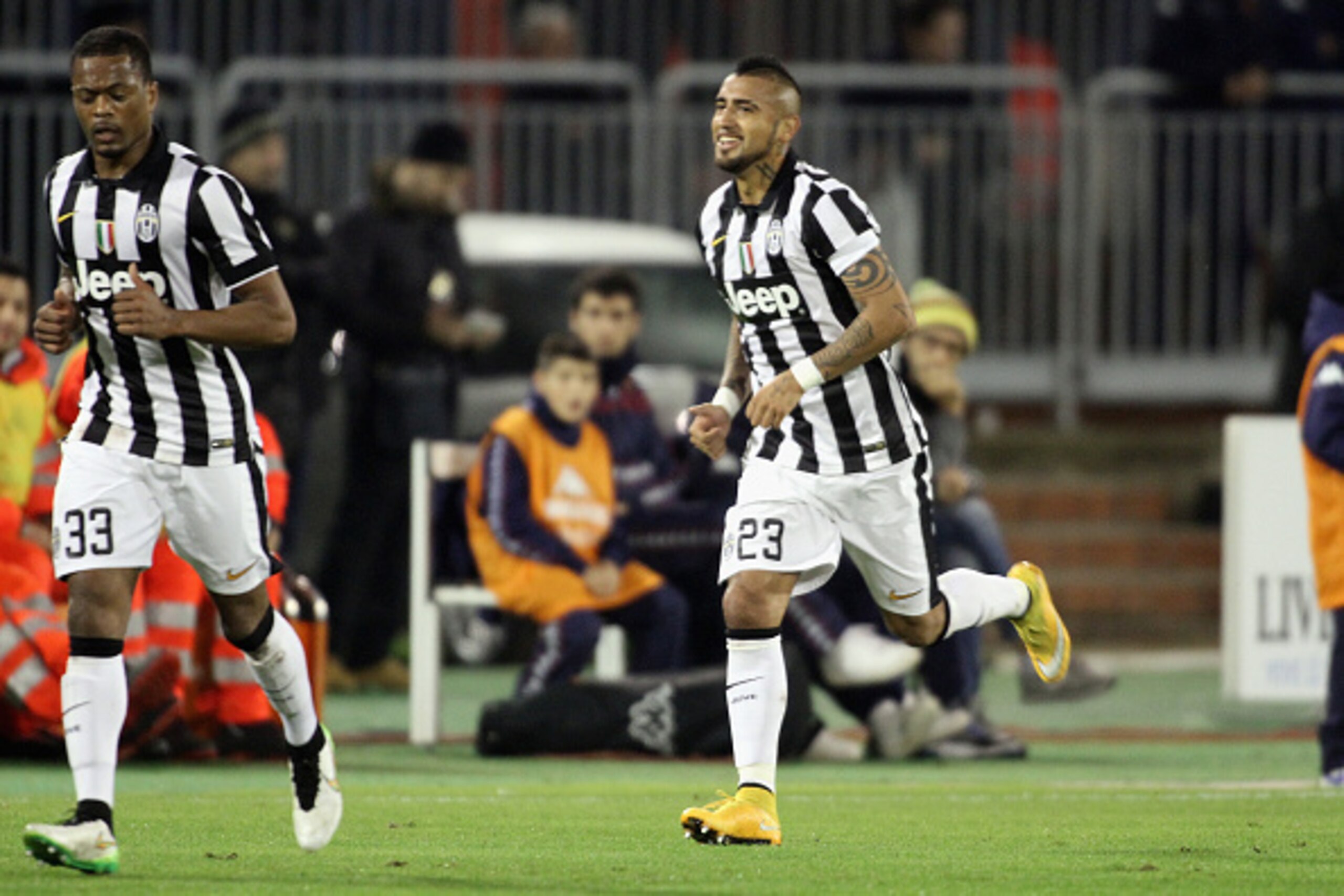 Vidal looked at his dynamic best against Cagliari.