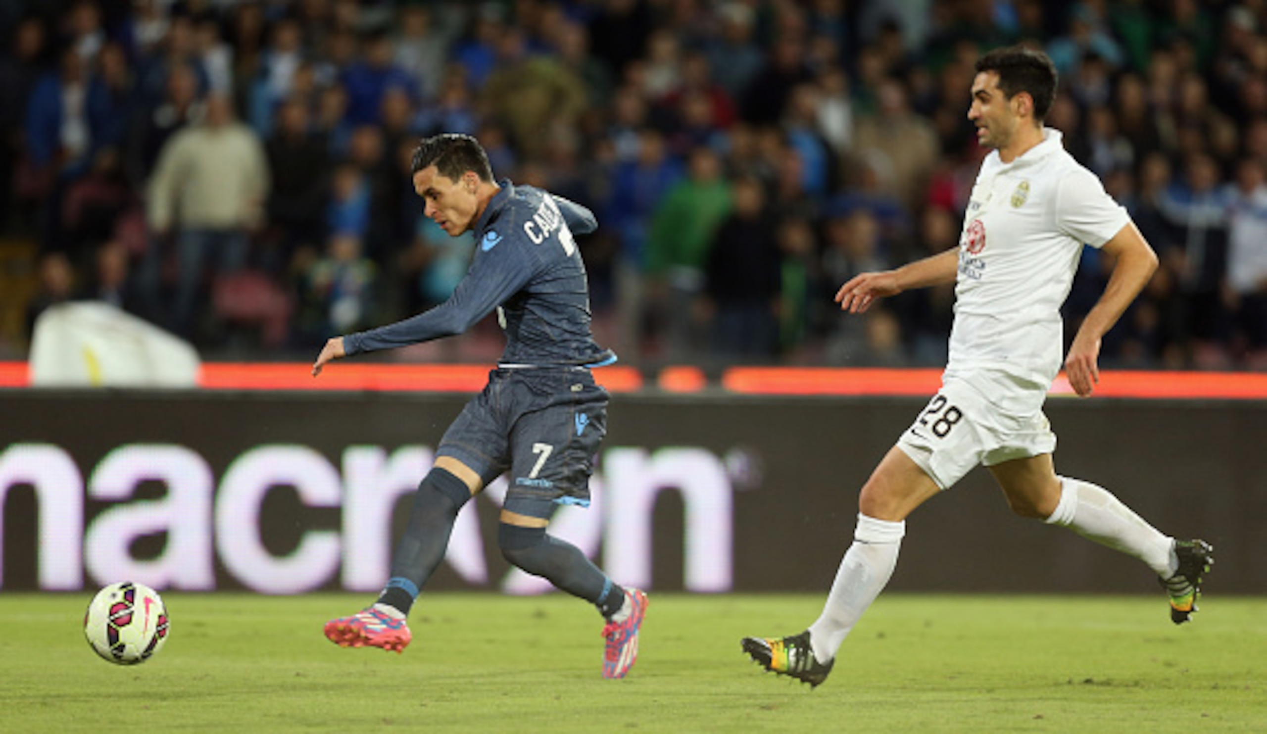 Callejon (left) is joint-second on the scoring table.