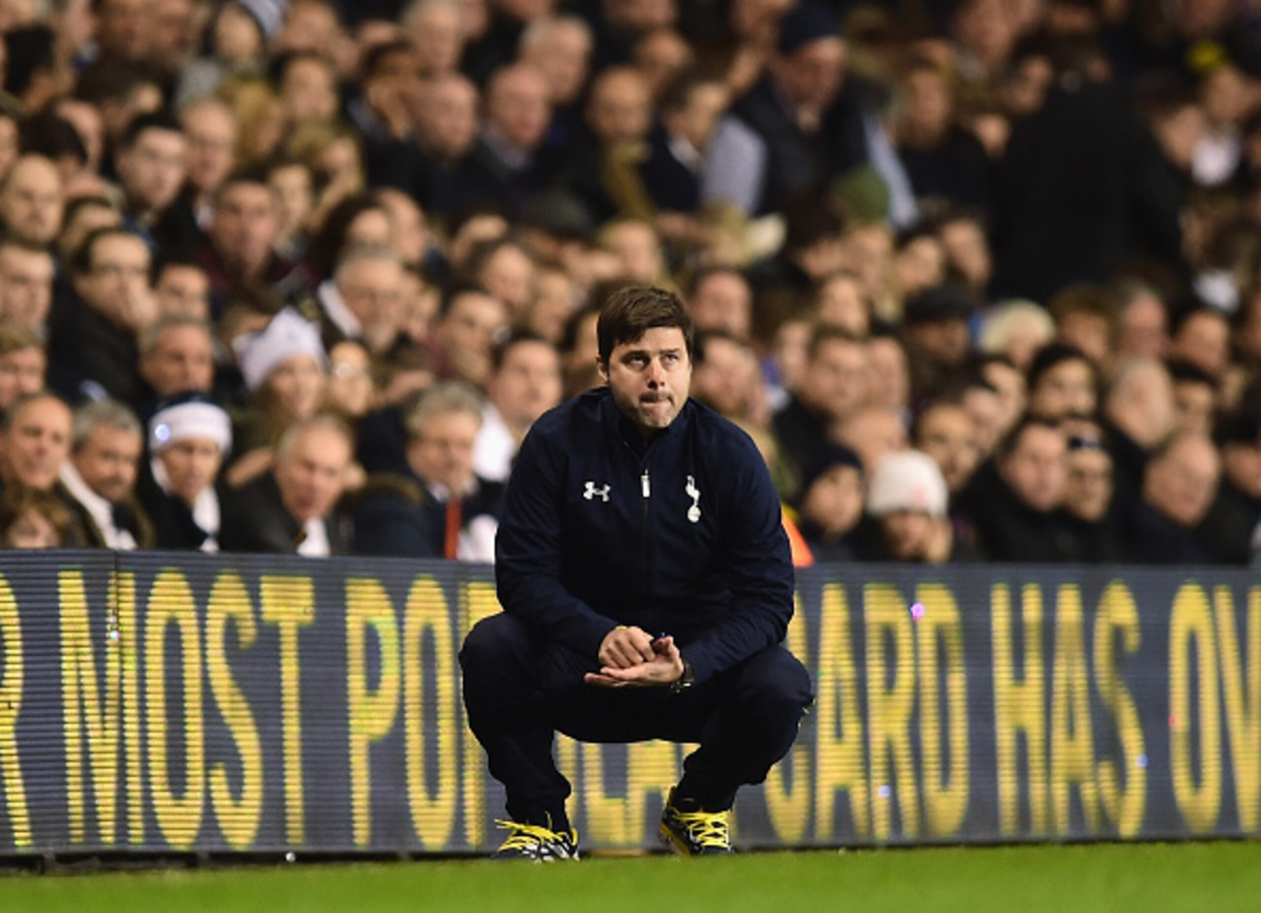 Pochettino, pictured mid-contemplation during Wednesday's win over Newcastle. He will have had plenty to think about ahead of Burnley too. Pochettino, pictured mid-contemplation during Wednesday's win over Newcastle. He will have had plenty to think about ahead of Burnley too.