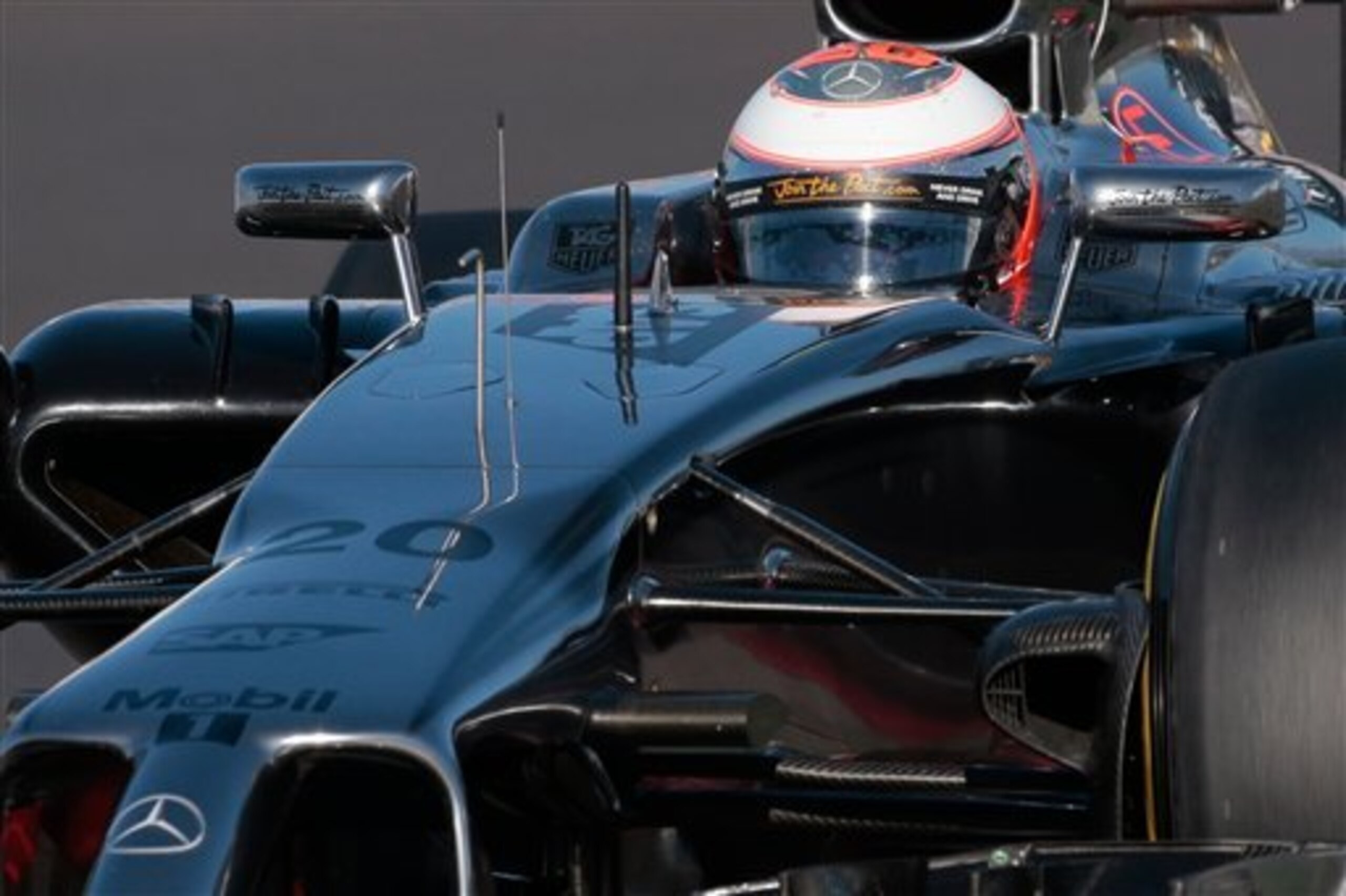 Kevin Magnussen at the 2014 Russian Grand Prix.