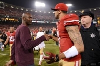 Wait, is Terrell Owens back with the Red and Gold? Unfortunately for Colin Kaepernick and Co., not so much.