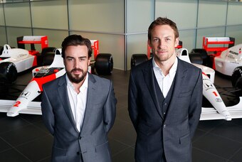 Fernando Alonso and Jenson Button