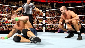 John Cena and Cesaro have their first ever encounter on Raw.