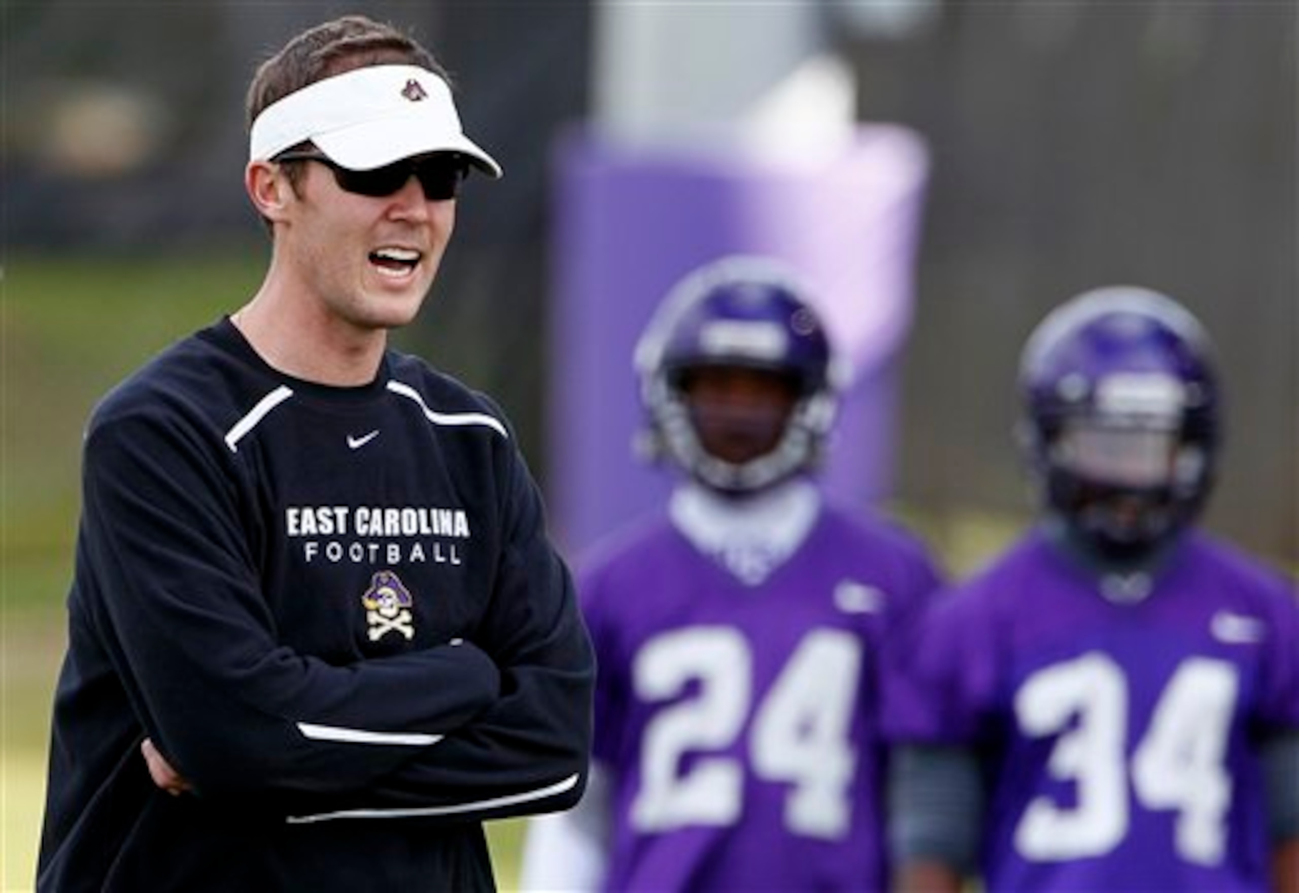 East Carolina offensive coordinator Lincoln Riley