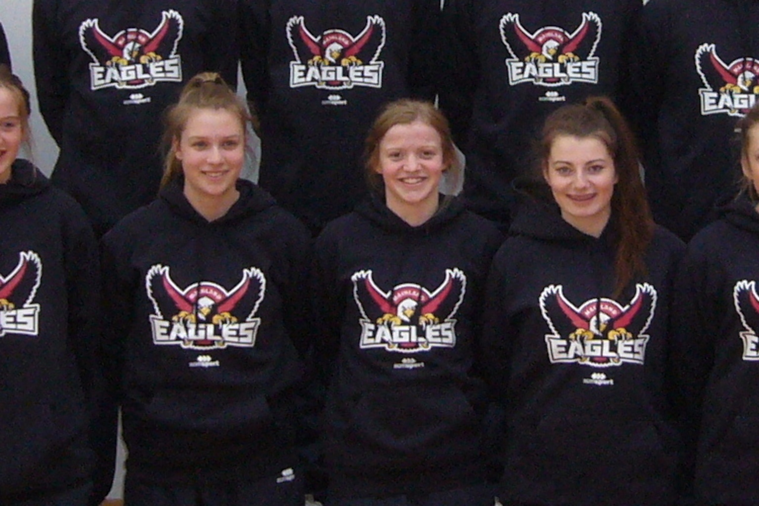 Aleisha Ruske (middle), alongside Tessa Morrison (left) and Georgia Te Au (right). Aleisha Ruske (middle), alongside Tessa Morrison (left) and Georgia Te Au (right).