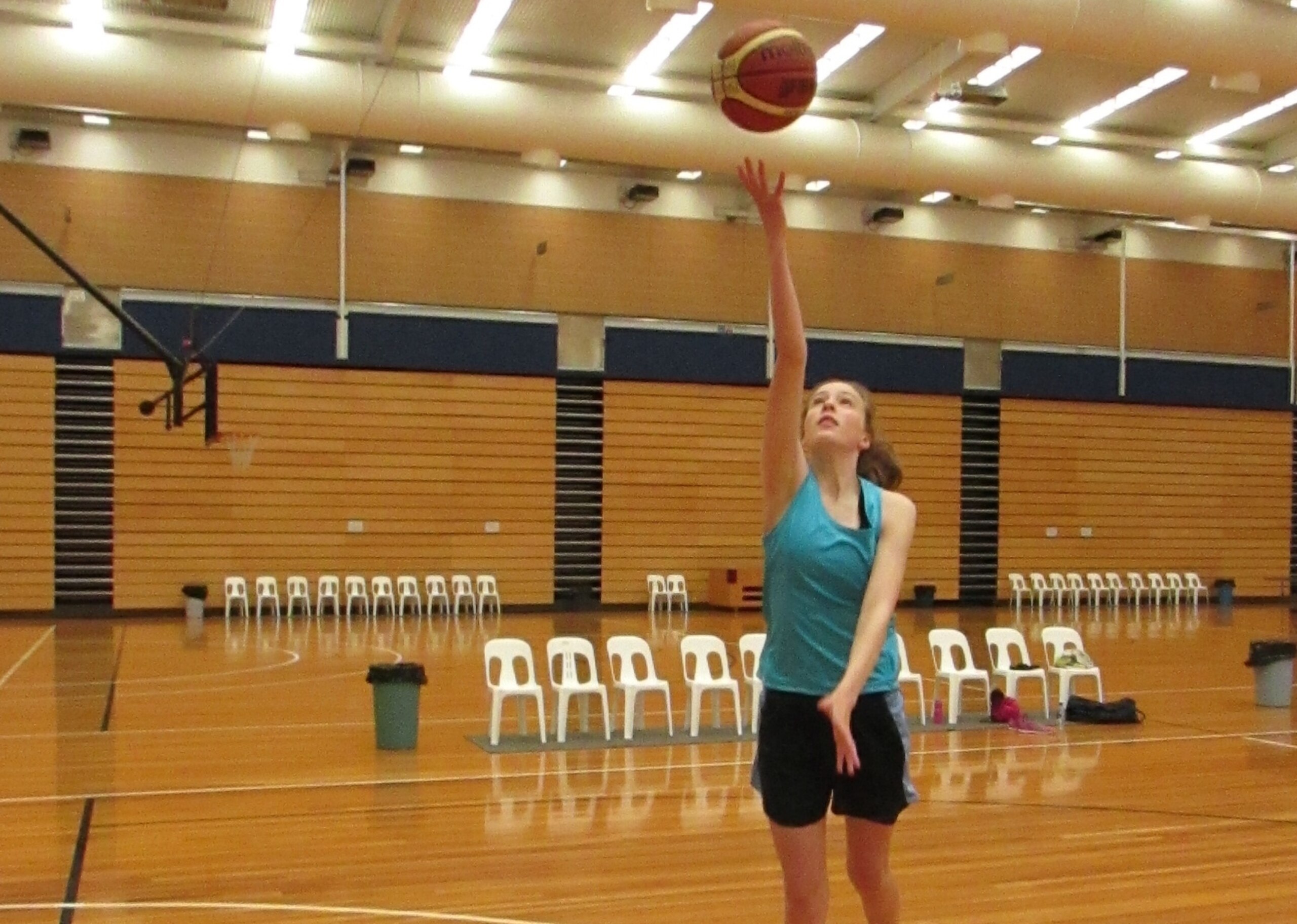 Brittany Richards at training. Brittany Richards at training.