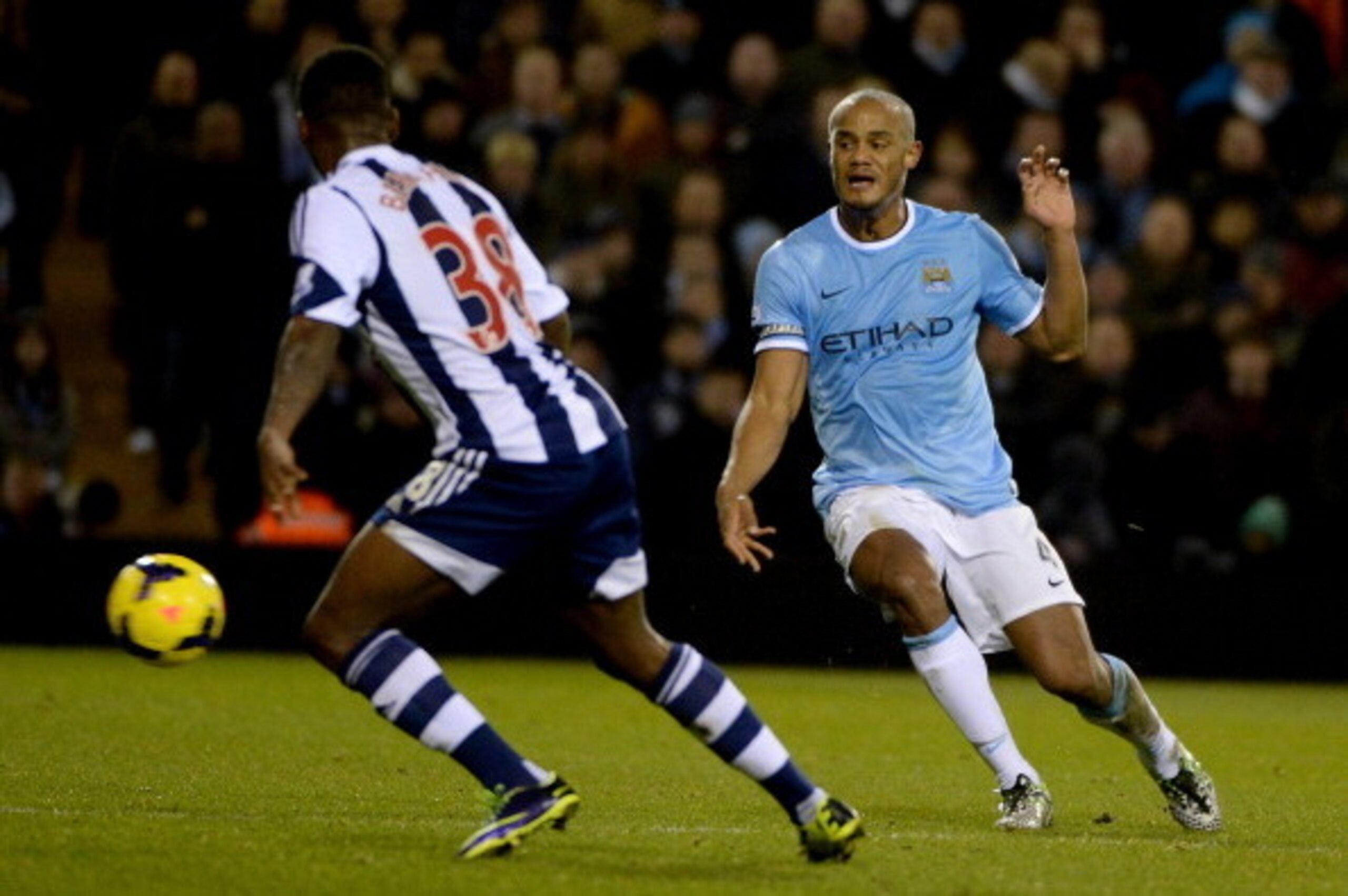 Kompany will miss out on a reunion with Berahino at The Hawthorns.