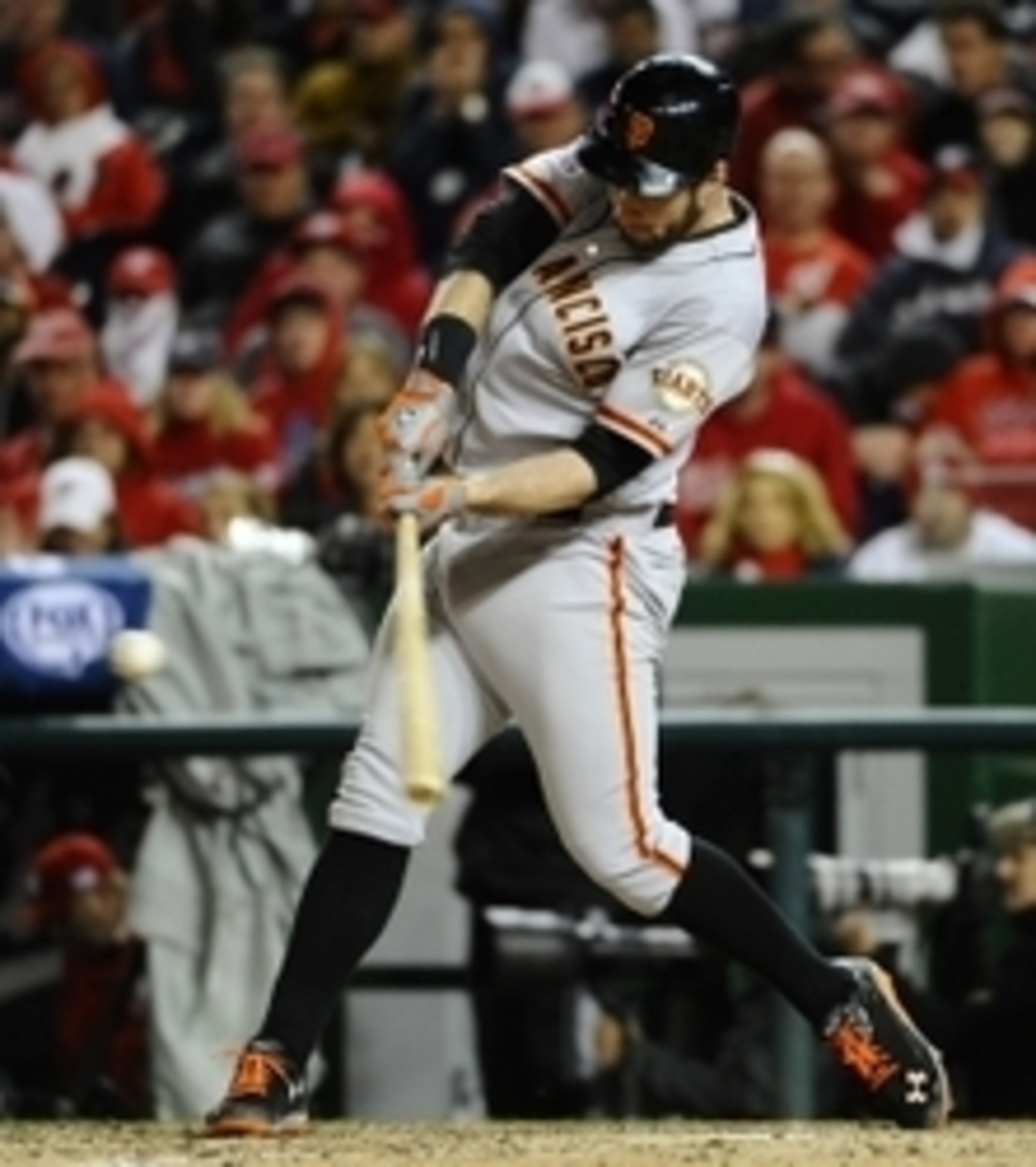 Brandon Belt's home run in the 18th inning beat the Nationals in the second game of the NLDS.