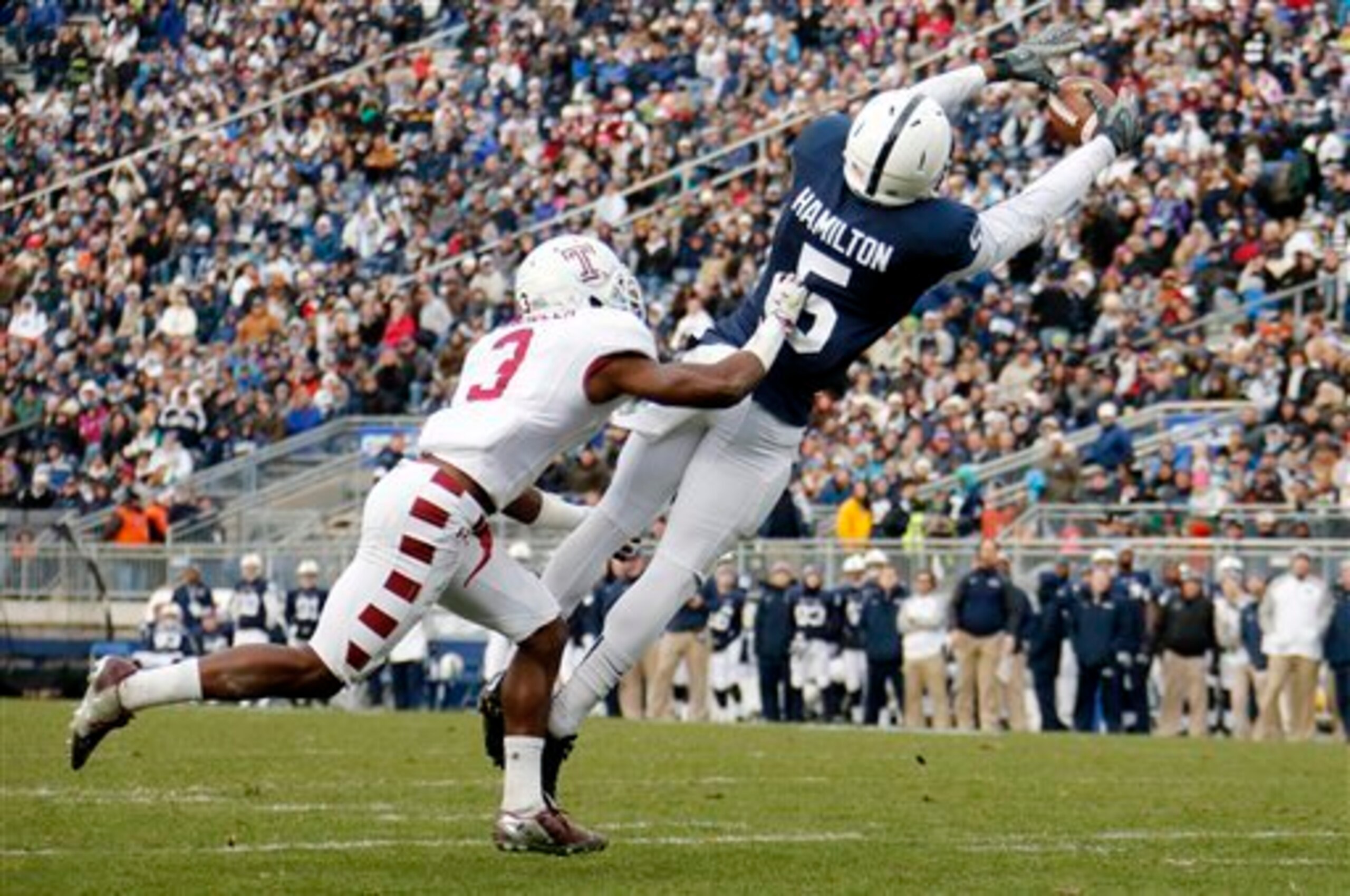 DaeSean Hamilton was one of the Big Ten's top receivers this fall.