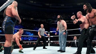 Team Cena and Team Authority come face-to-face.