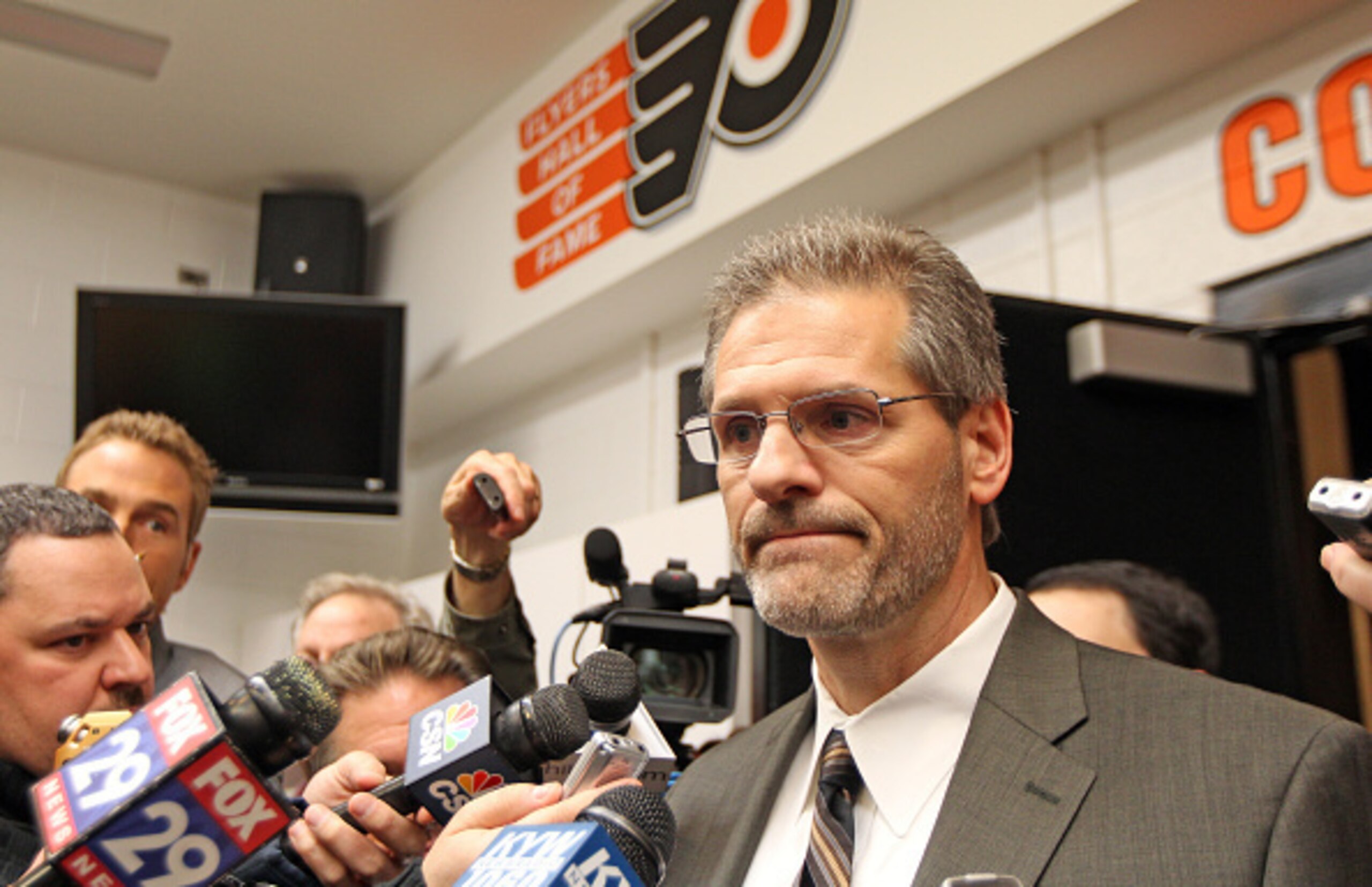 Ron Hextall said he would be more patient.