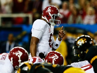 Alabama quarterback Blake Sims.