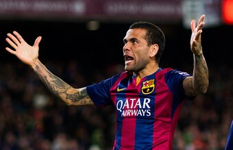 Dani Alves has remained undisputed king of Barcelona's right-back slot.