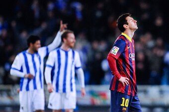 Lionel Messi scored, but finished on the losing side the last time the sides met at the Anoeta.