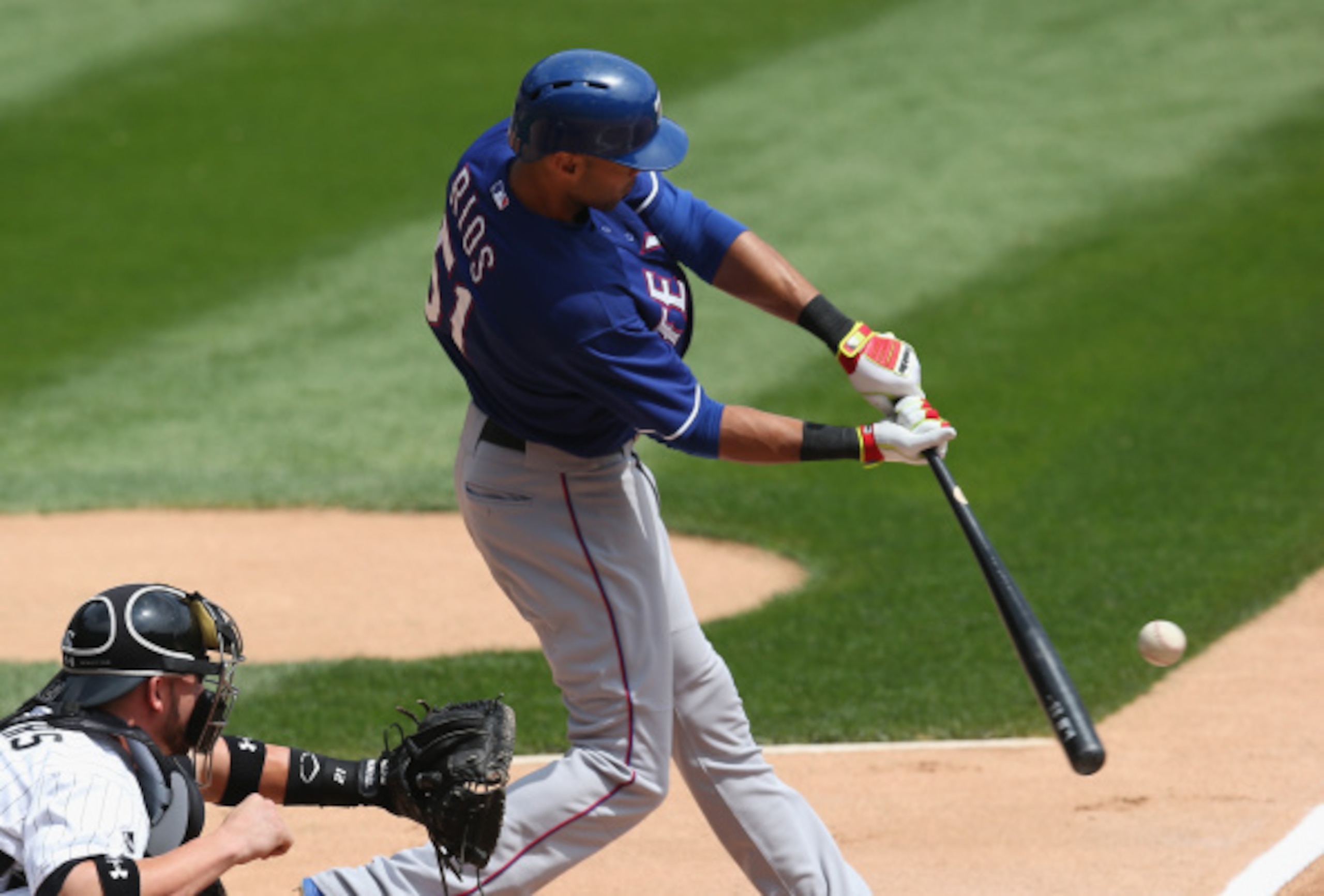 Alex Rios' four home runs in 2014 were a career low.