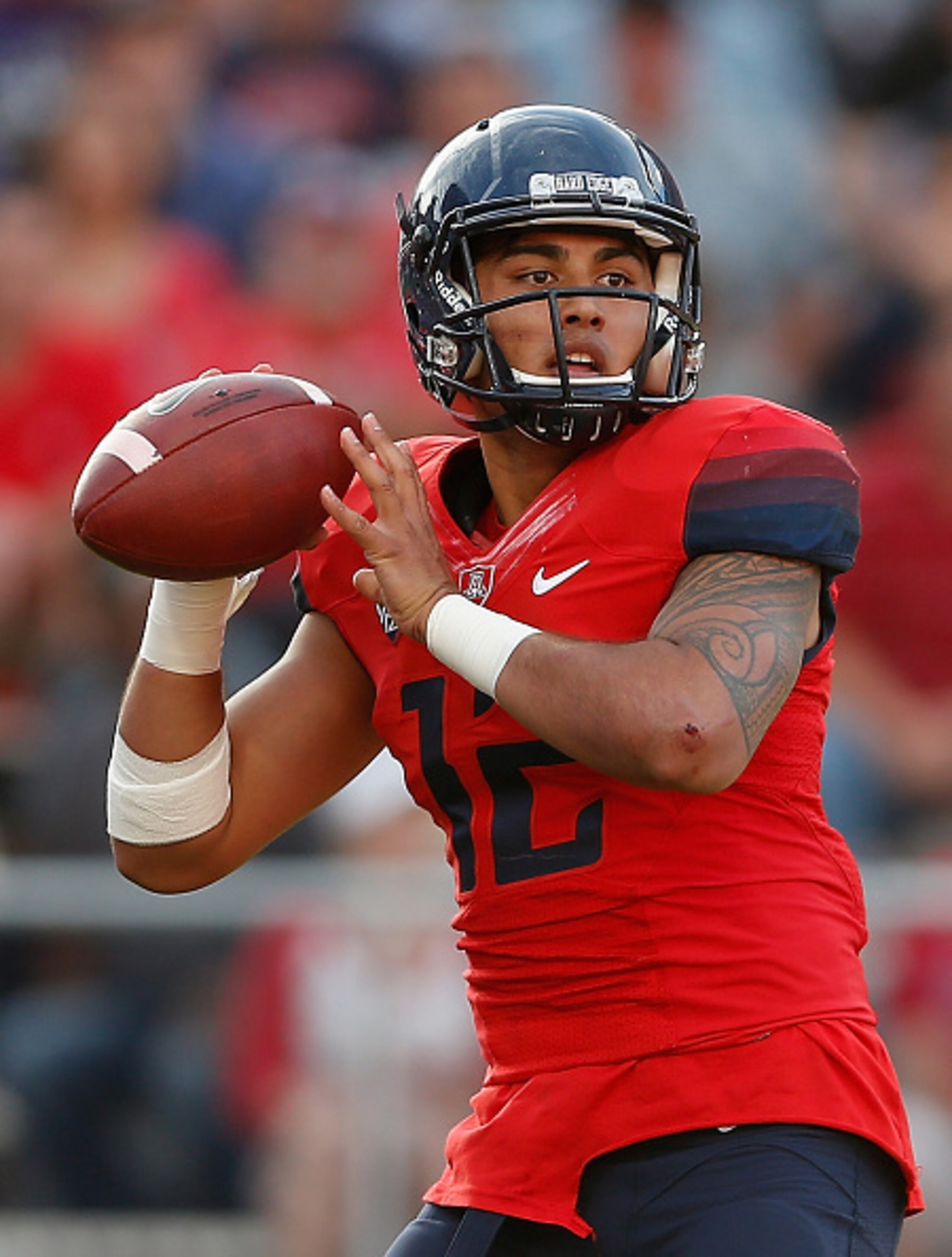 Arizona freshman quarterback Anu Solomon against Arizona State on Nov. 15.