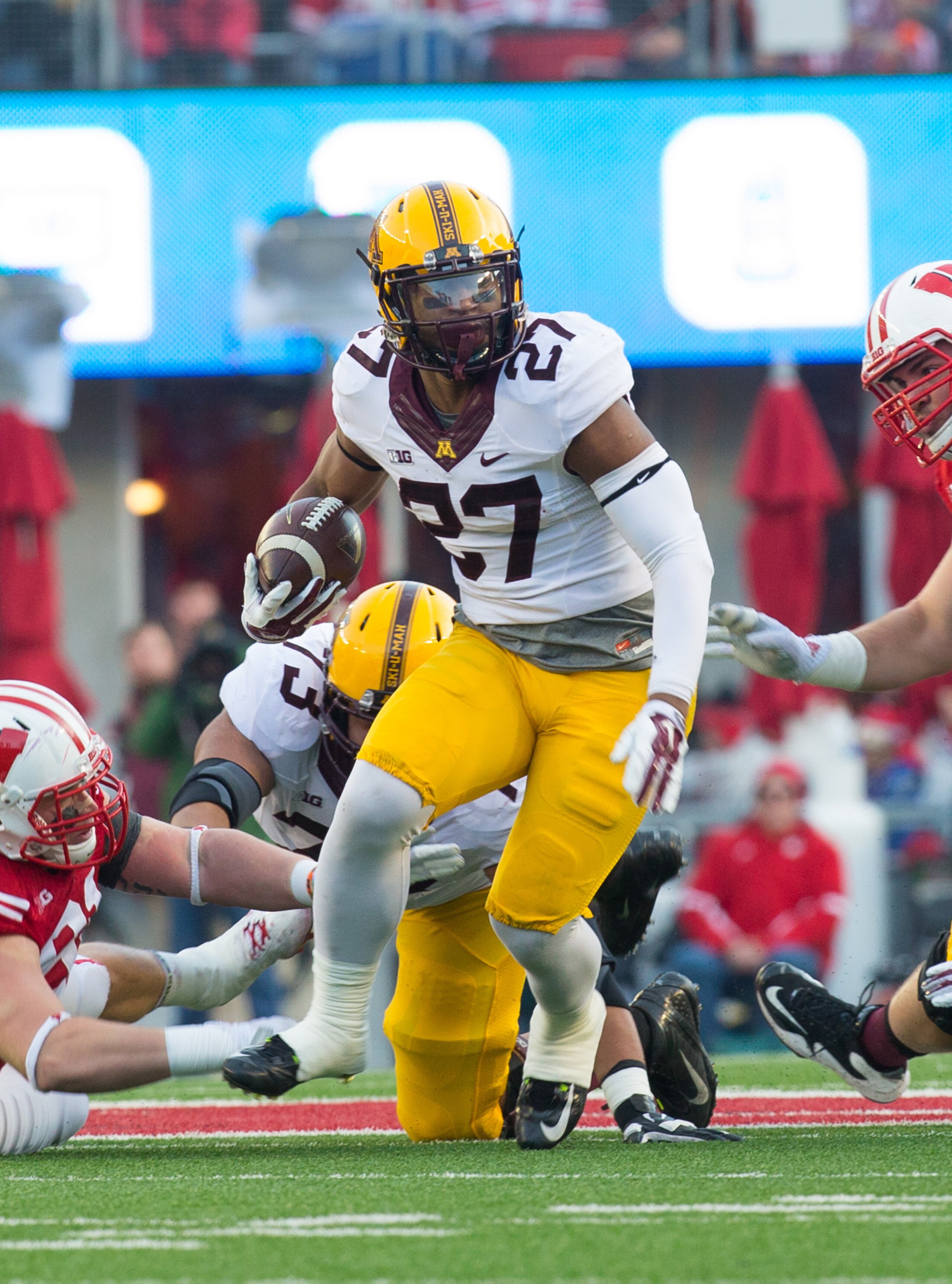 Minnesota senior running back David Cobb against Wisconsin on Nov. 29.