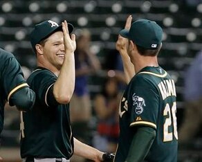 Jon Lester and Jeff Samardzija are gone, so Sonny Gray and Scott Kazmir are top dogs once again.