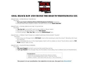 The unofficial rules for the "Hijack Raw" movement.