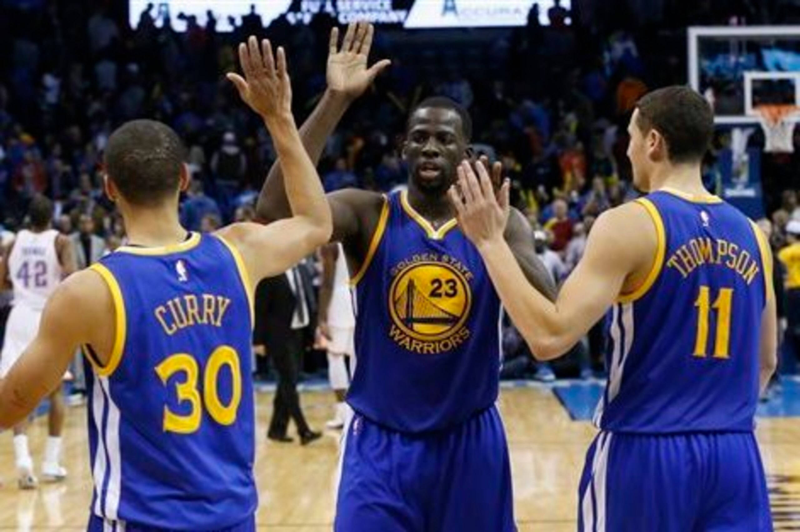 Stephen Curry, Draymond Green and Klay Thompson are looking to start the year off right.