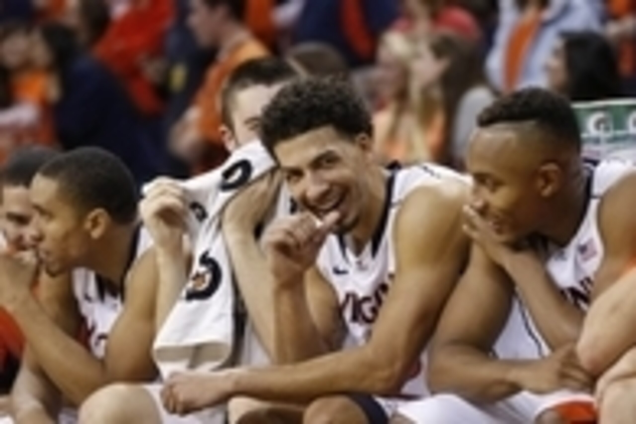 The Virginia Cavaliers celebrating another victory The Virginia Cavaliers celebrating another victory