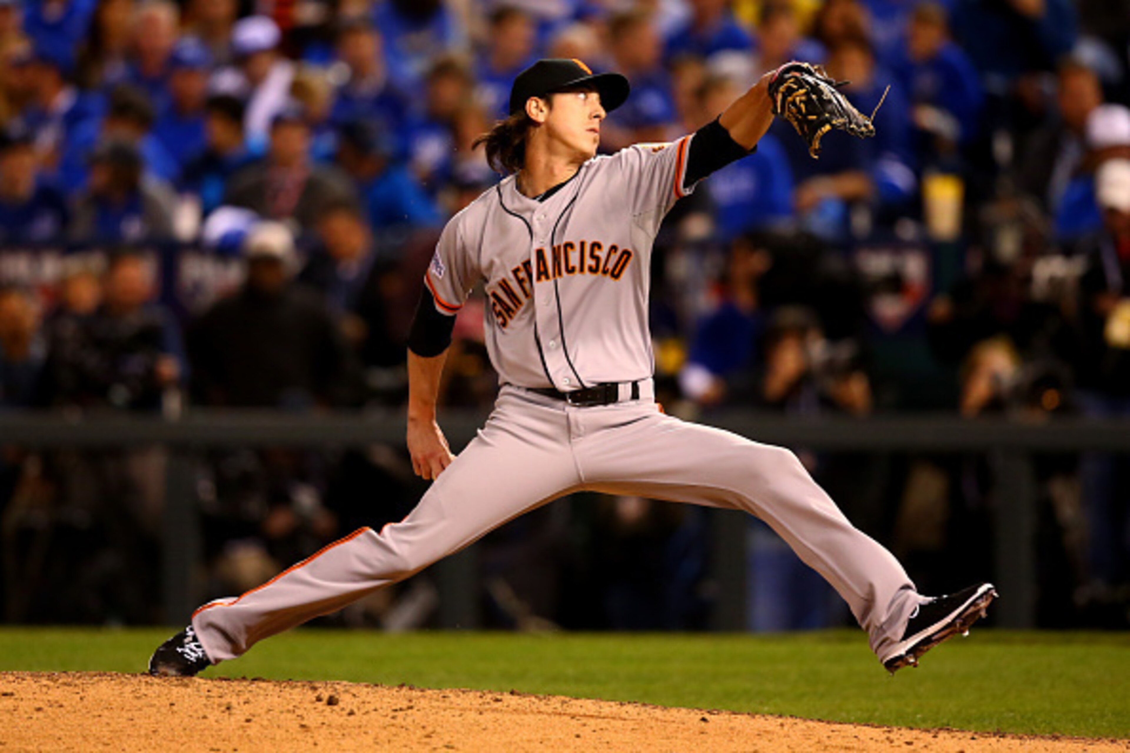 Tim Lincecum pitched well in the first half of the 2014 season. Tim Lincecum pitched well in the first half of the 2014 season.