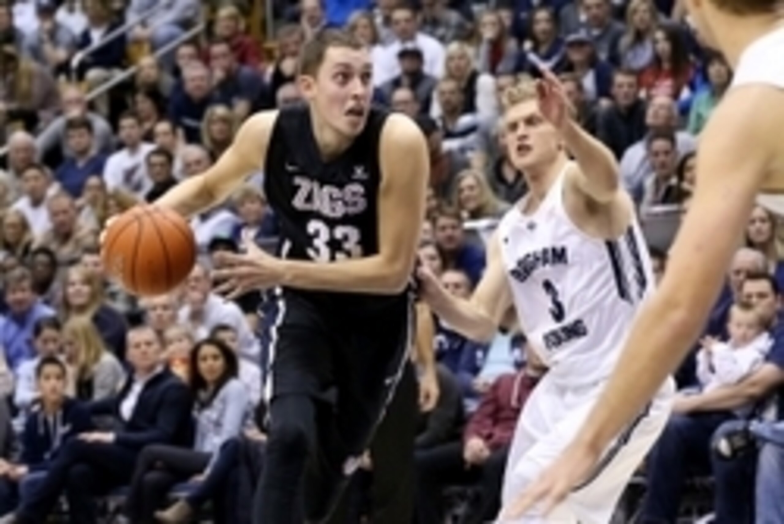 Kyle Wiltjer (left) and Tyler Haws Kyle Wiltjer (left) and Tyler Haws