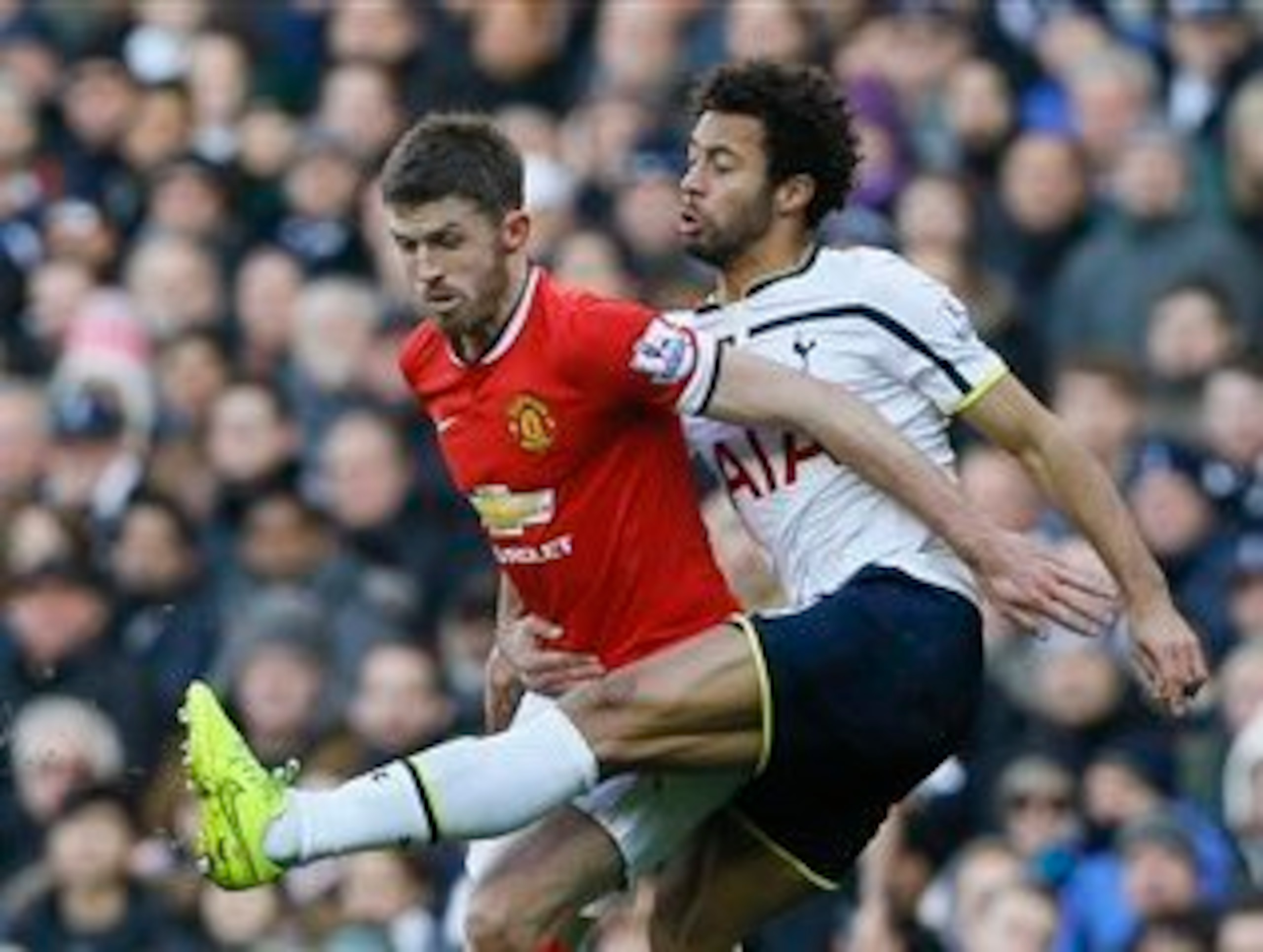 Mouse Dembele made a rare appearance against Manchester United