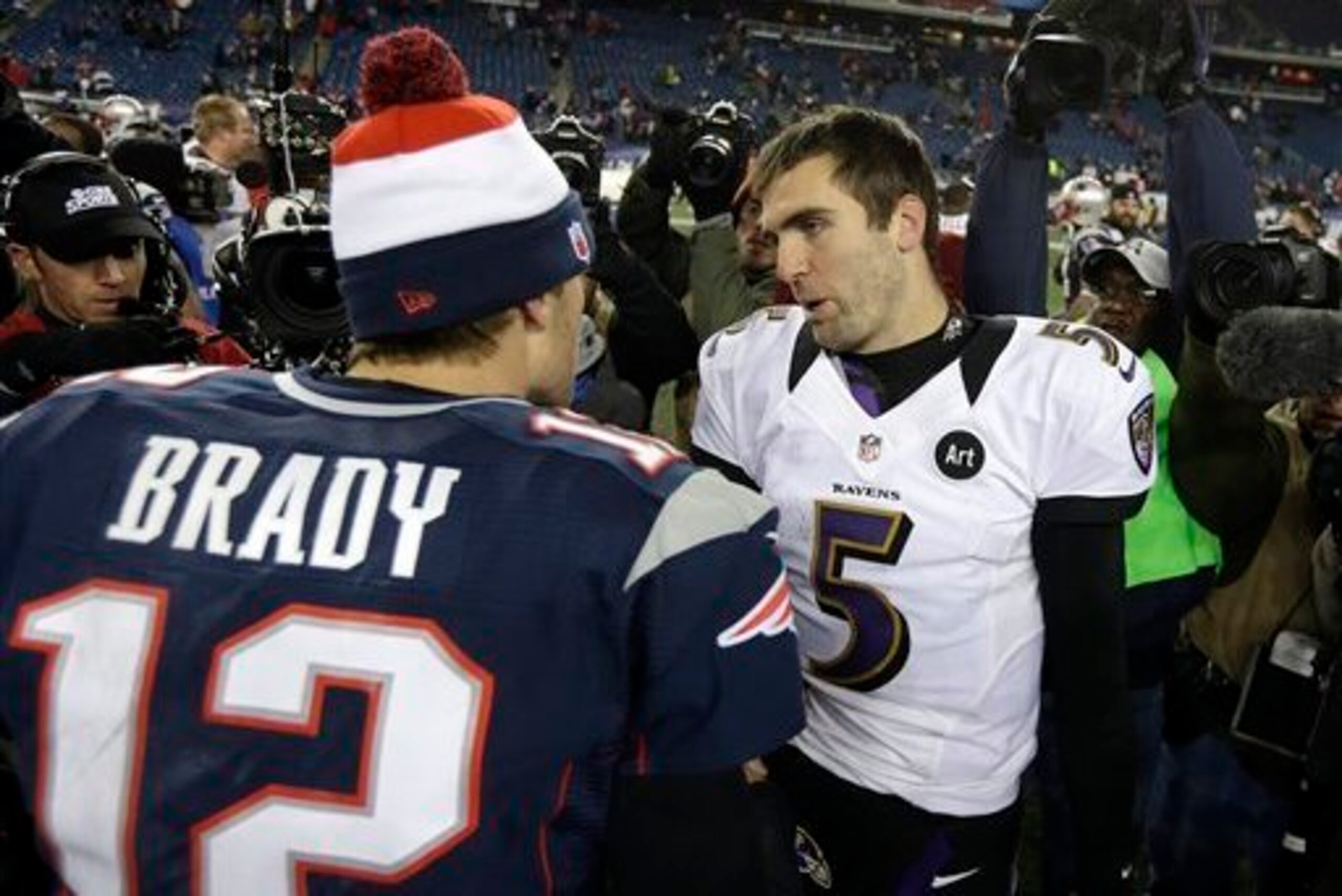 Joe Flacco's Ravens are one potential opponent for the Patriots.