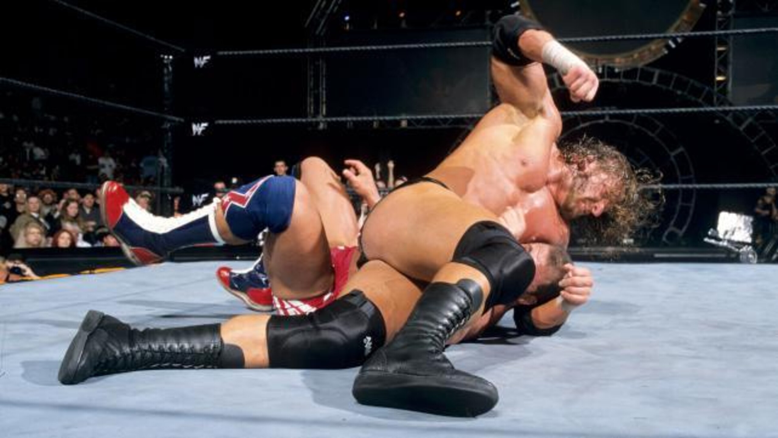 This is the closest Kurt Angle ever got to winning, sadly.