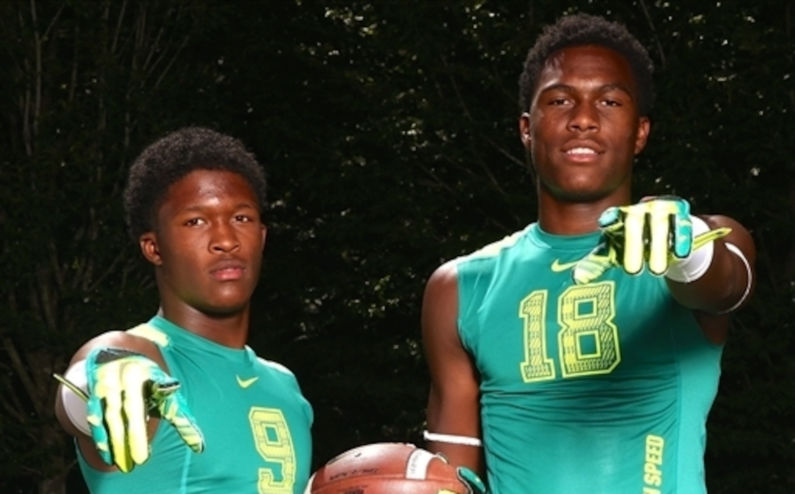Ray-Ray McCloud, left, and Deon Cain.