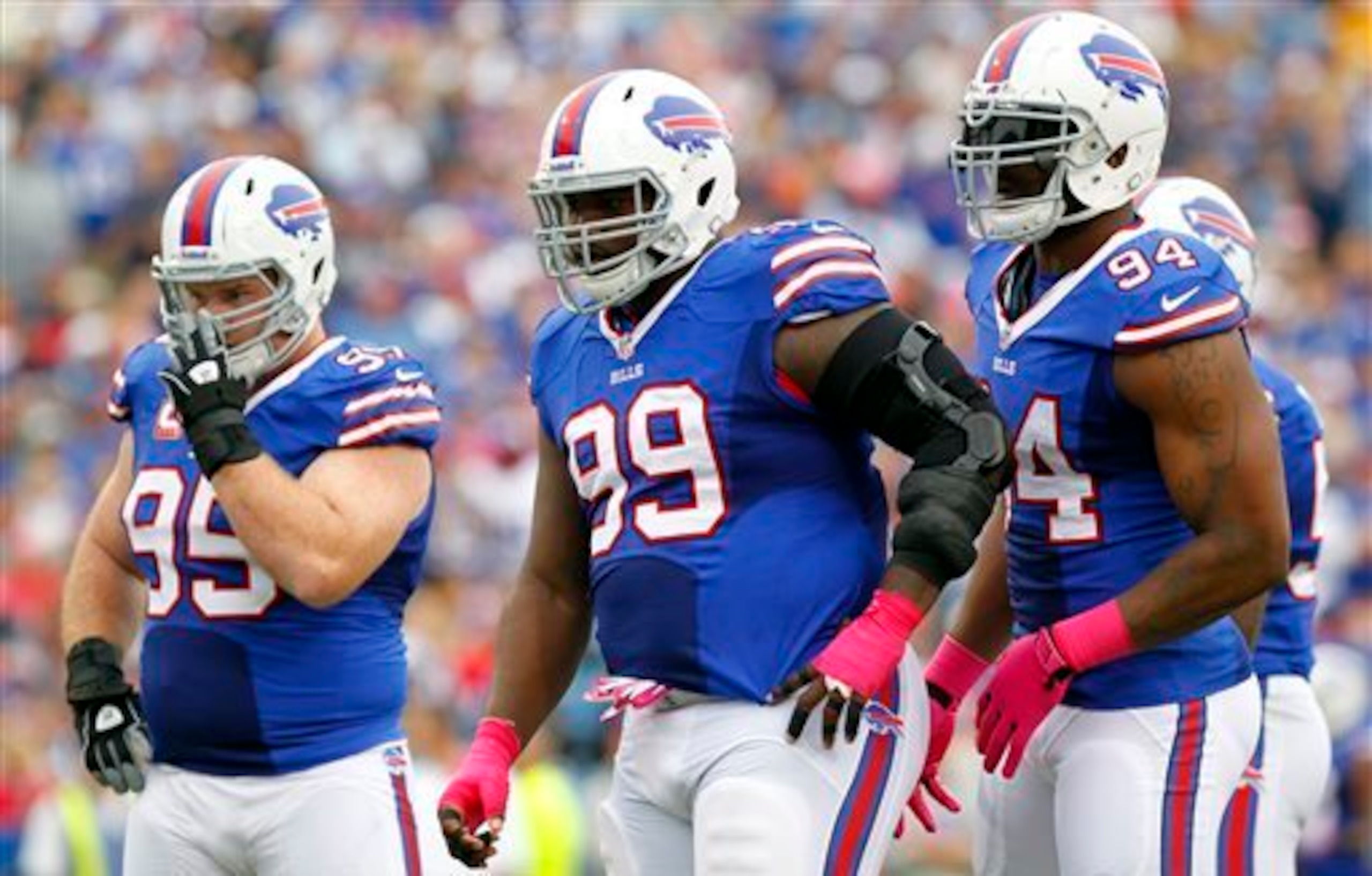 The Buffalo Bills' new coach will inherit a dominant defense, led by linemen Kyle Williams, Marcell Dareus and Mario Williams.
