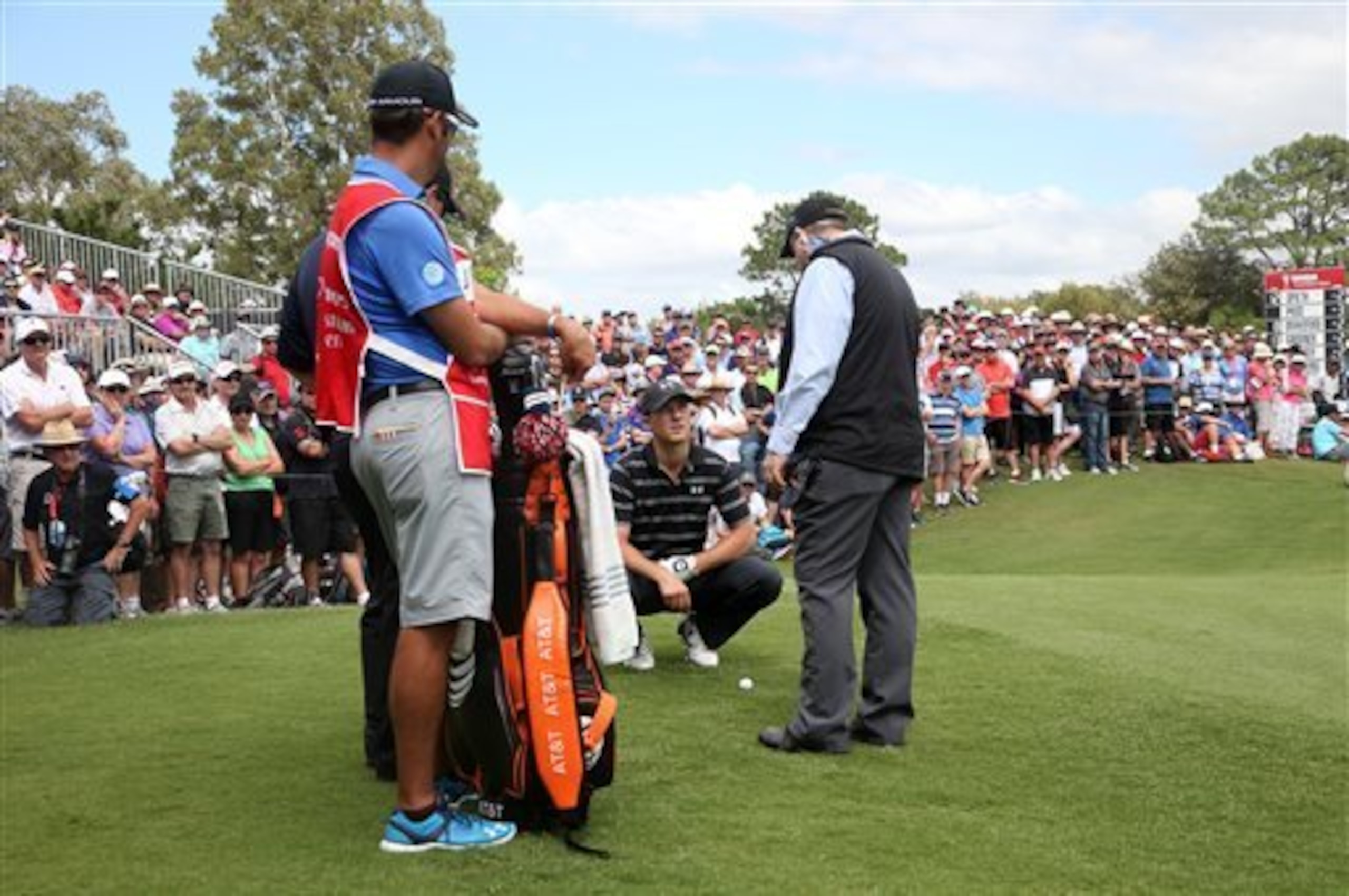 Even Jordan Spieth needs help occasionally on the course.